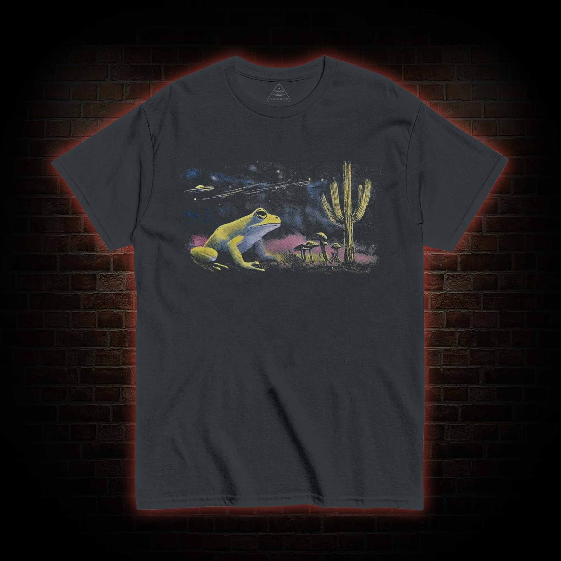 Neon 90s Frog Desert Nights T-shirt