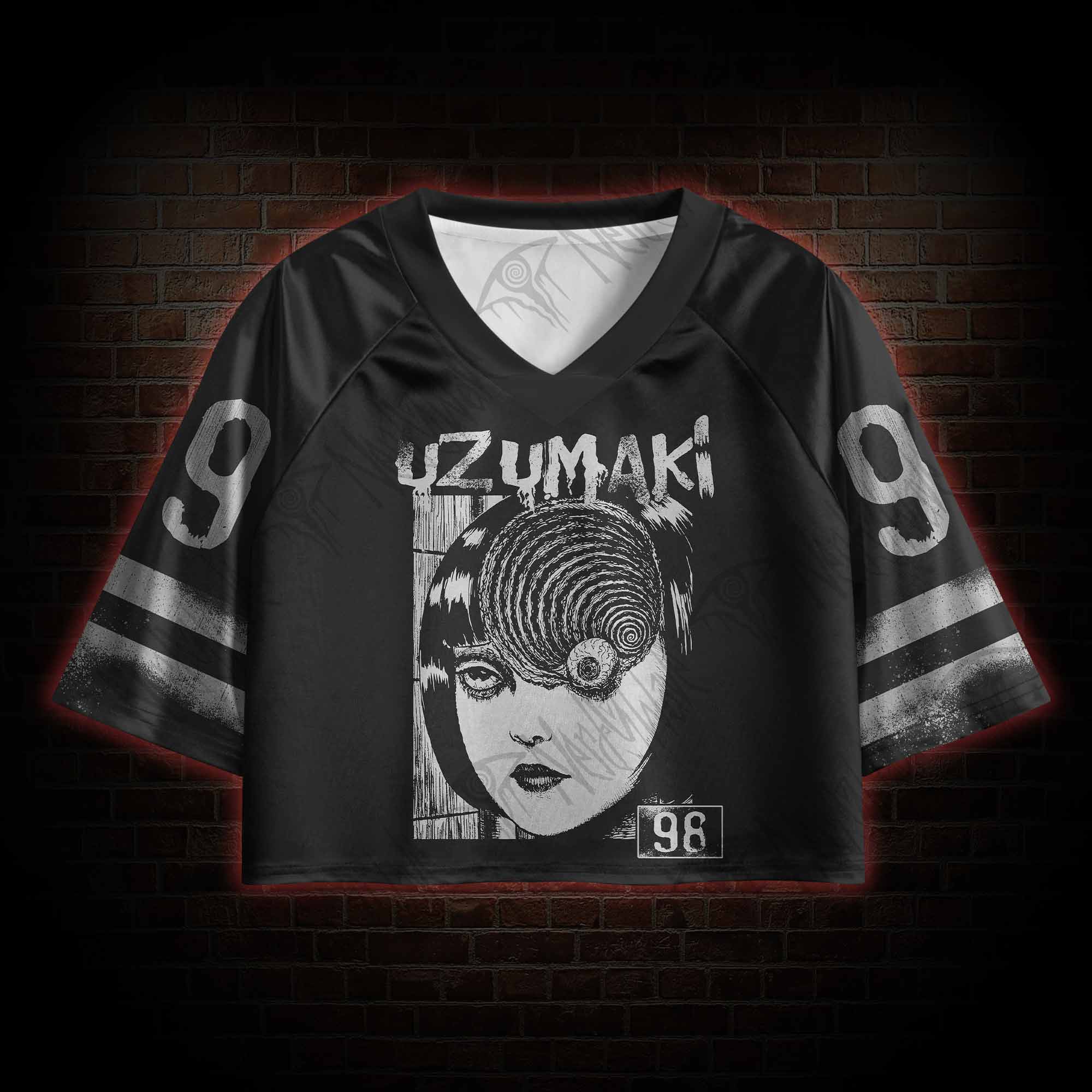 Horror Eyeball Sports Crop Jersey