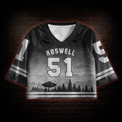 Roswell UFO Crash Sports Crop Jersey