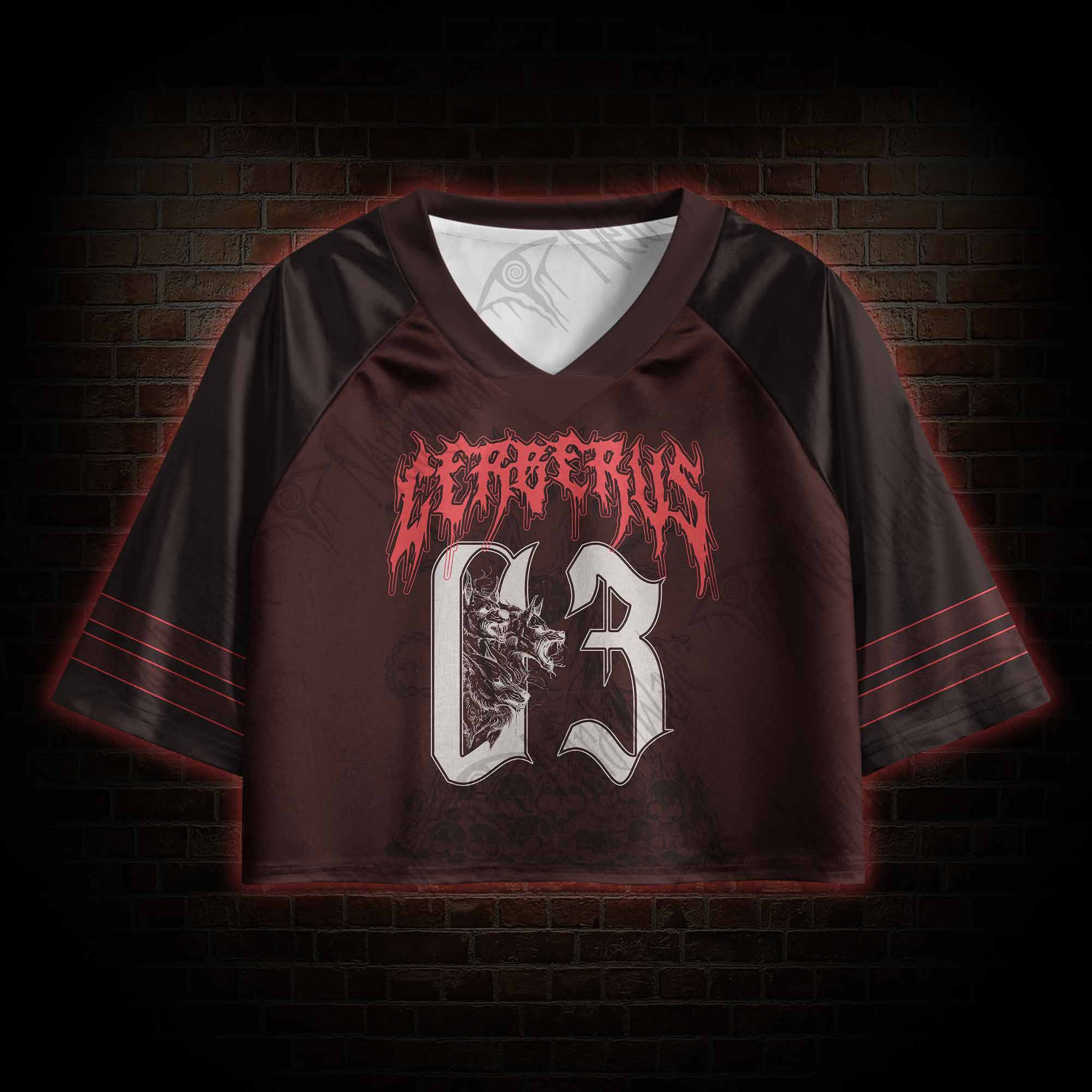 The Hound of Hades Sports Crop Jersey