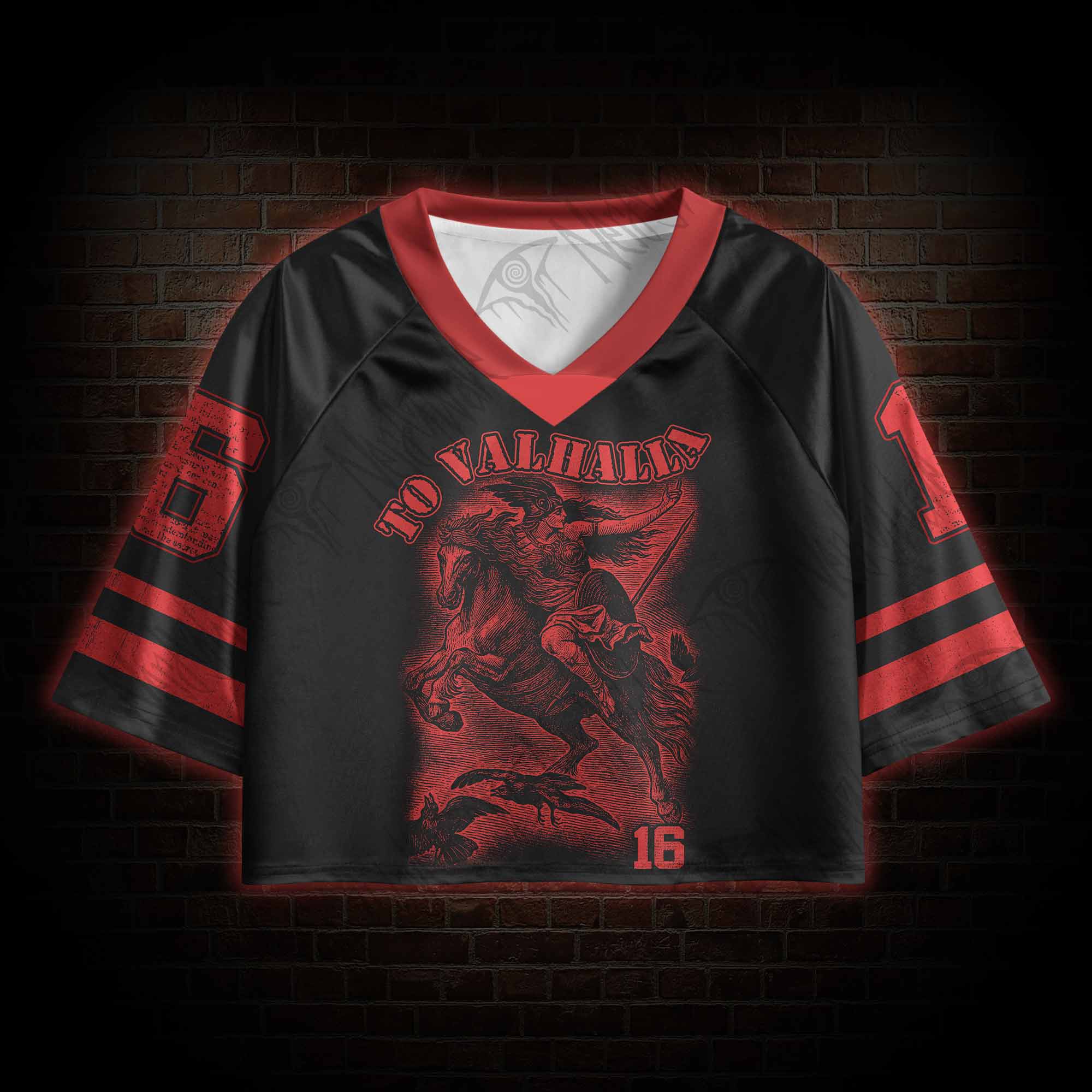 To Valhalla Sports Crop Jersey