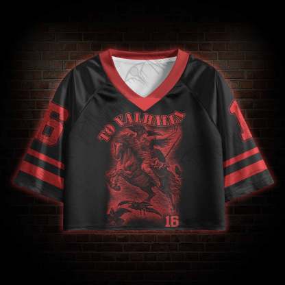 To Valhalla Sports Crop Jersey