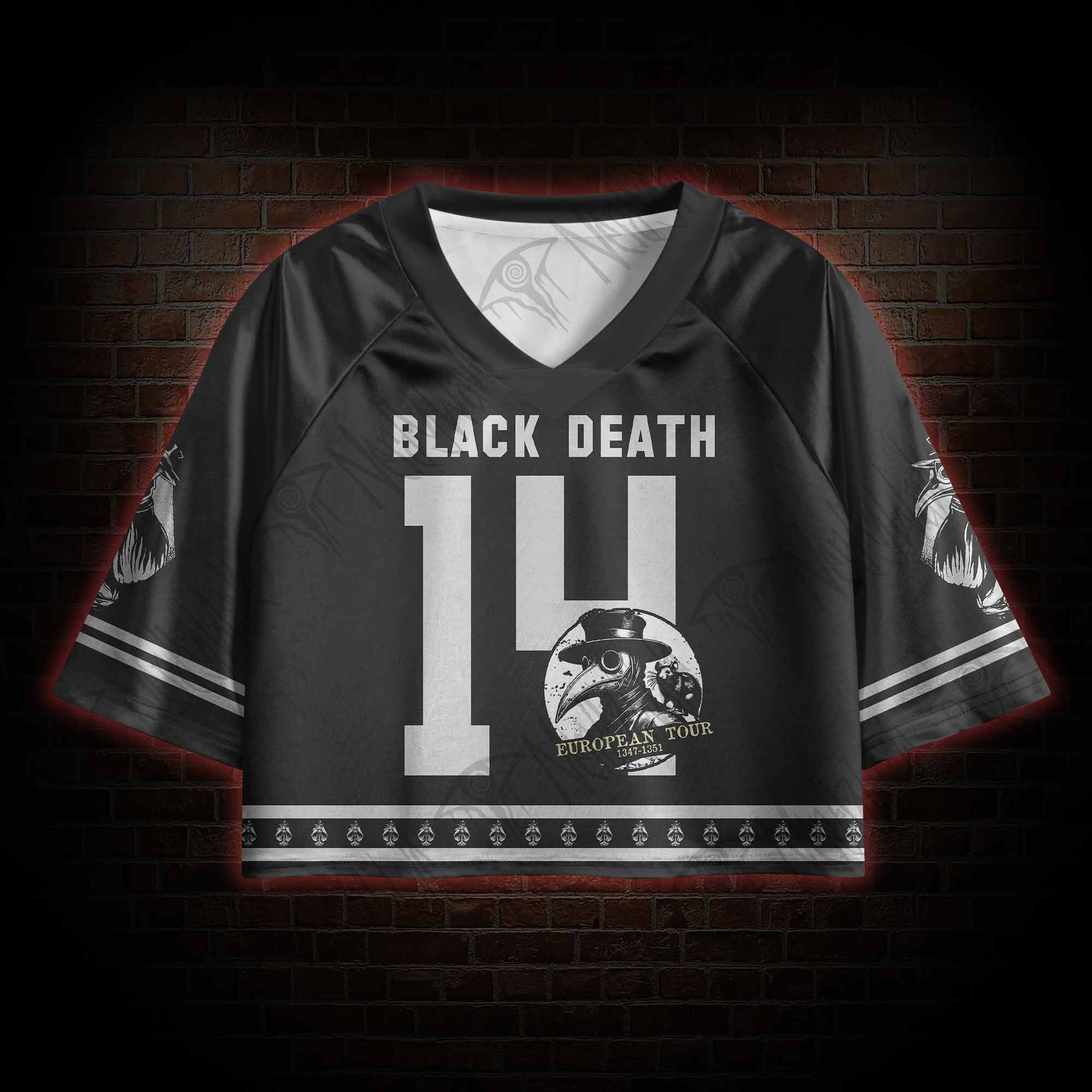 Black Death European Tour Sports Crop Jersey