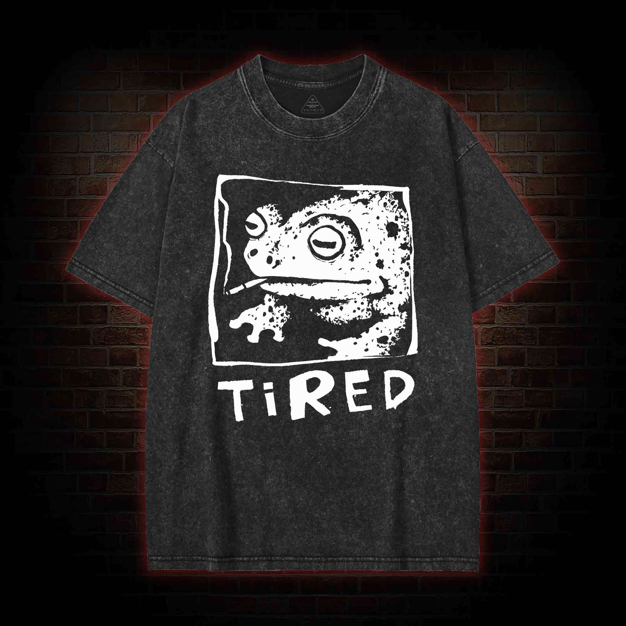 Tired Frog Washed T-shirt
