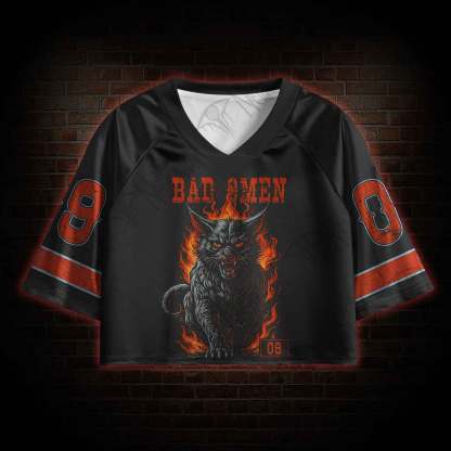 Demon Cat Sports Crop Jersey