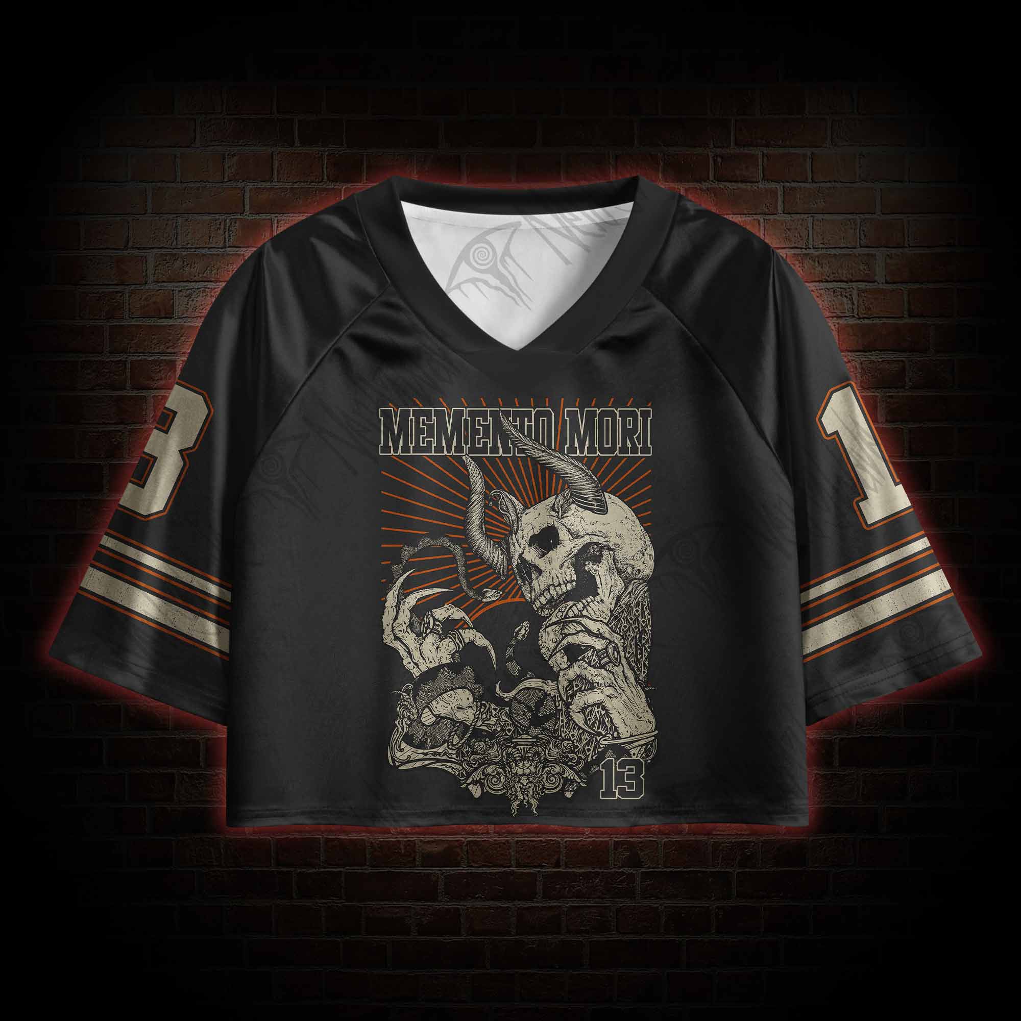 Memento Mori Horror Sports Crop Jersey
