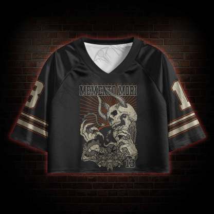 Memento Mori Horror Sports Crop Jersey