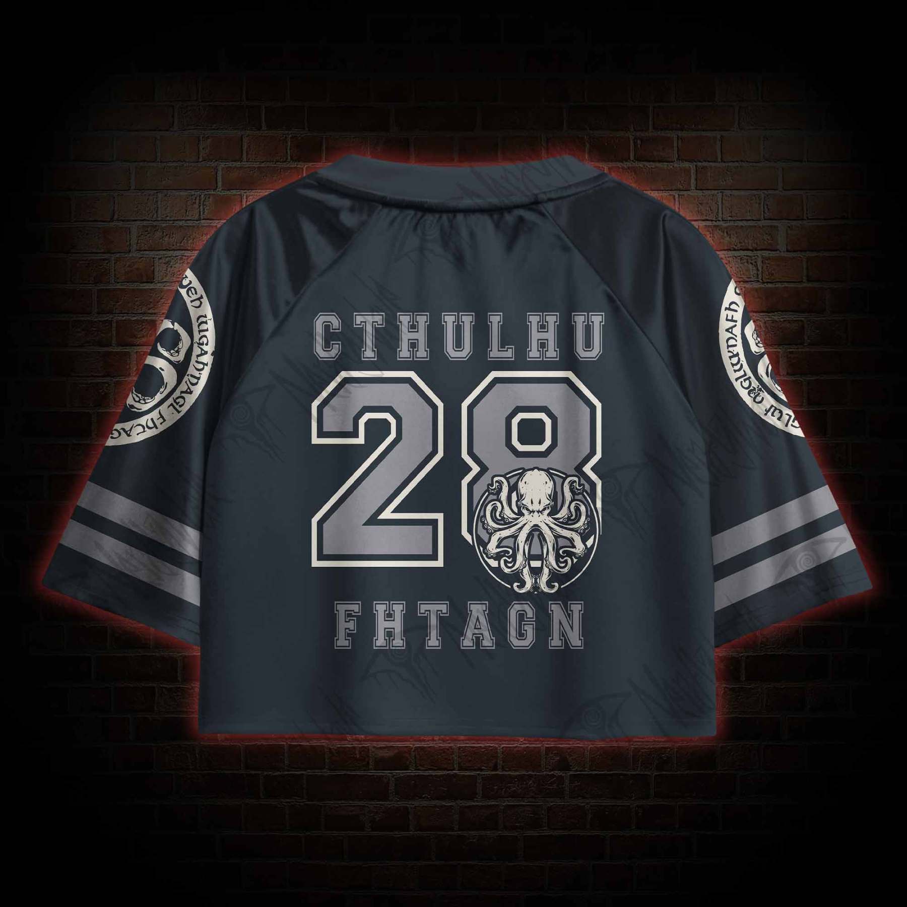 Cthulhu Fhtagn Sports Crop Jersey
