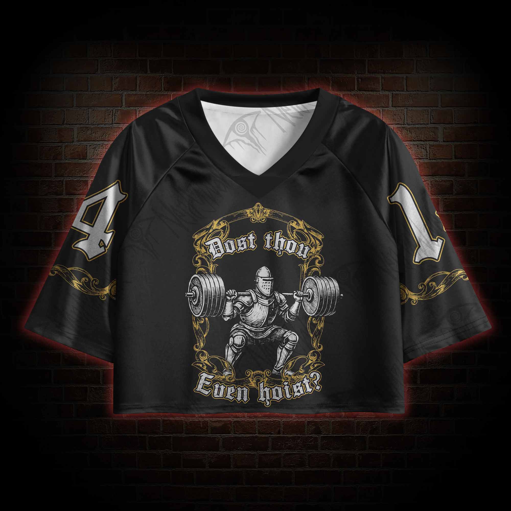 For the Gains Sports Crop Jersey