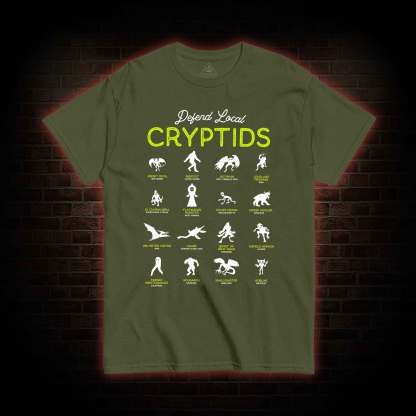 Defend Local Cryptids Creature Collection T-shirt