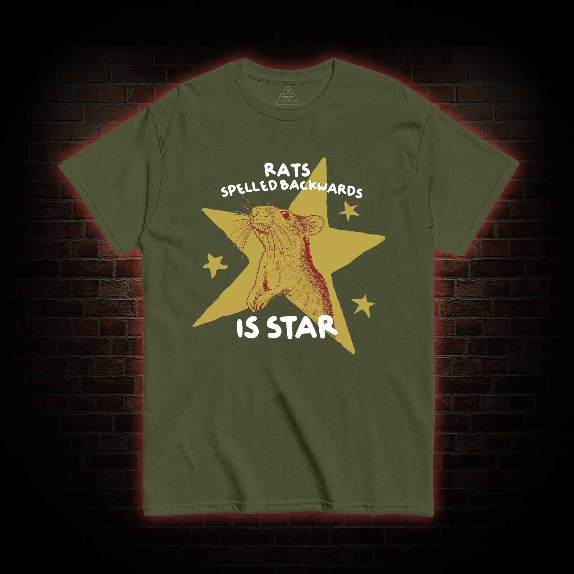 Rats Spelled Backwards is Star T-shirt
