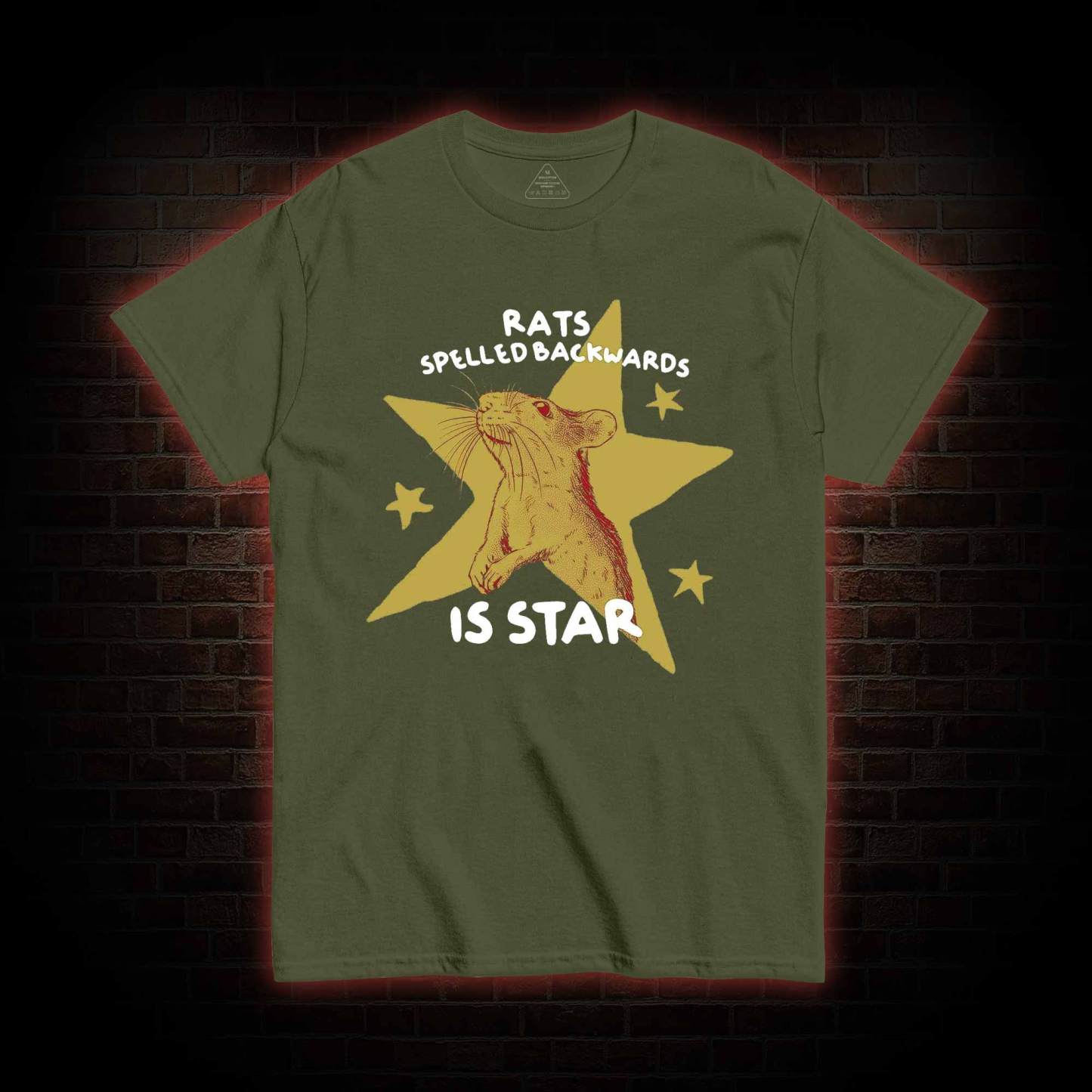 Rats Spelled Backwards is Star T-shirt