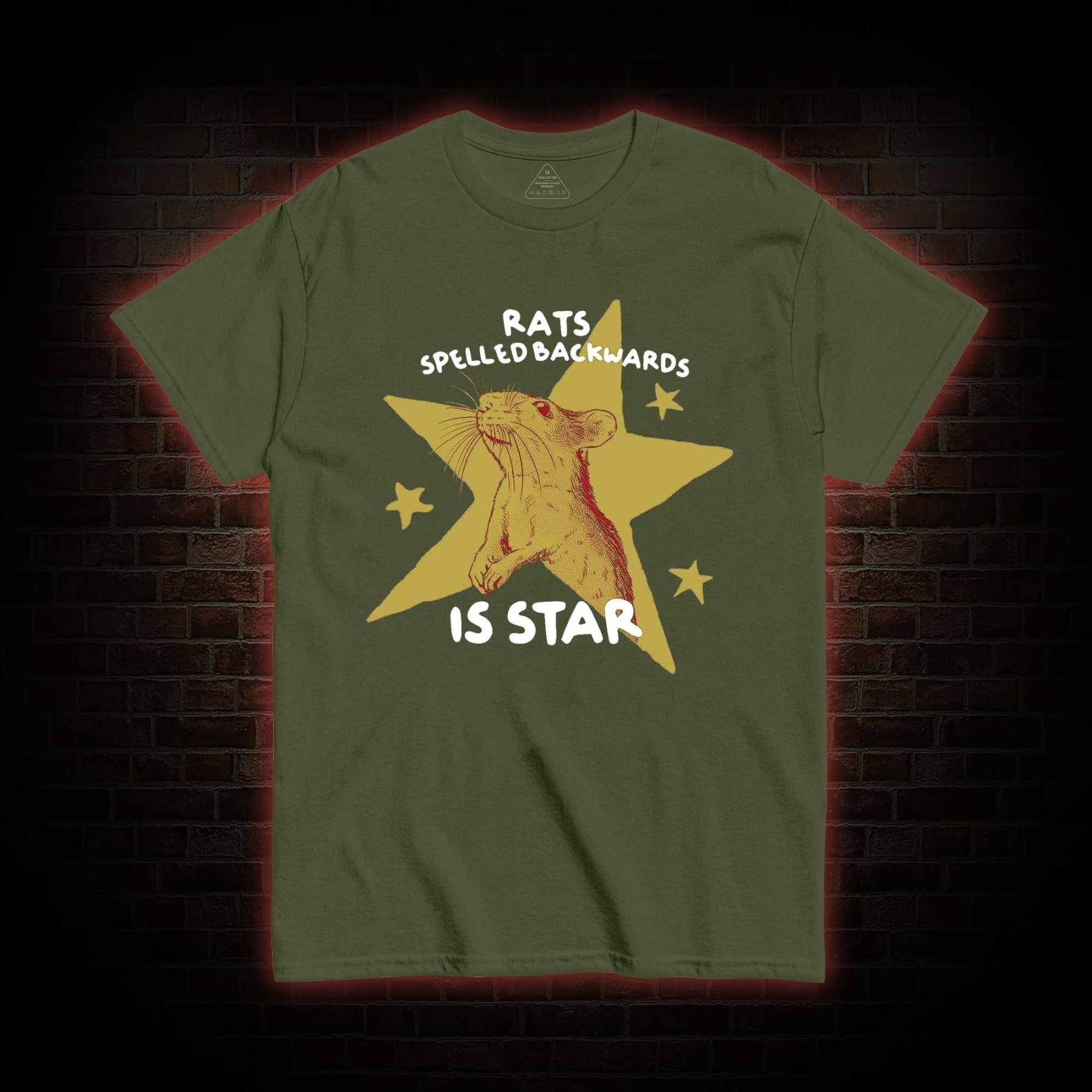 Rats Spelled Backwards is Star T-shirt