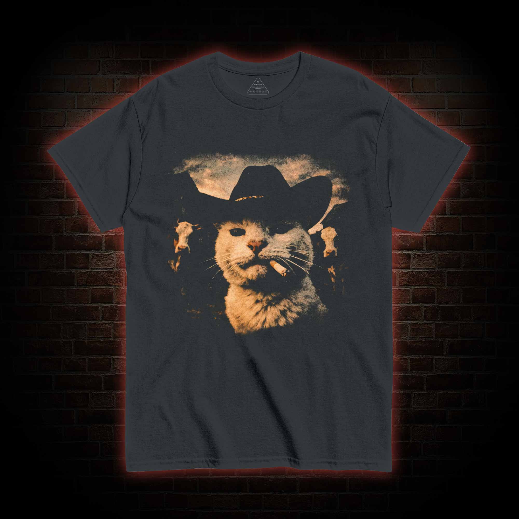 Funny Cowboy Cat T-shirt