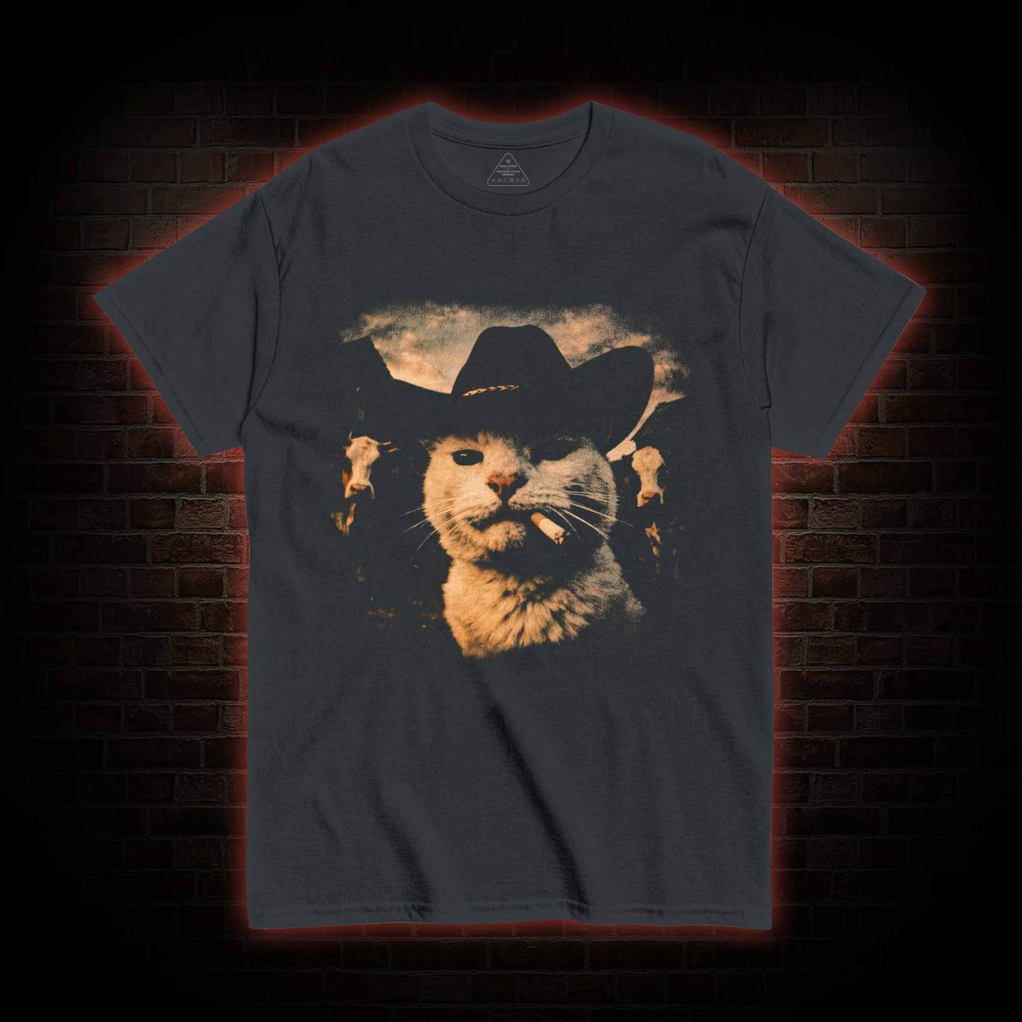 Funny Cowboy Cat T-shirt
