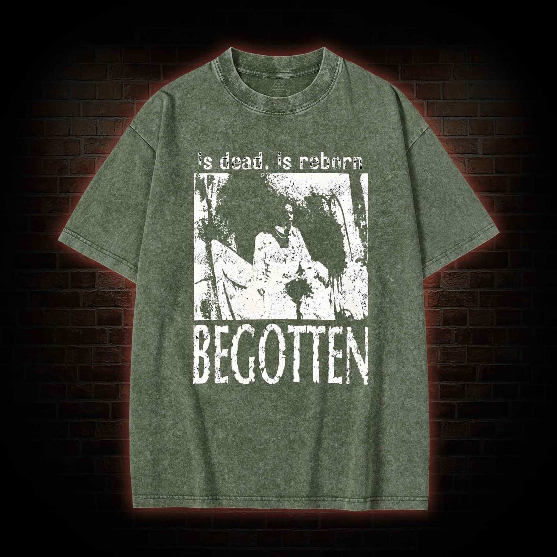 Begotten Is Dead Reborn Washed T-shirt