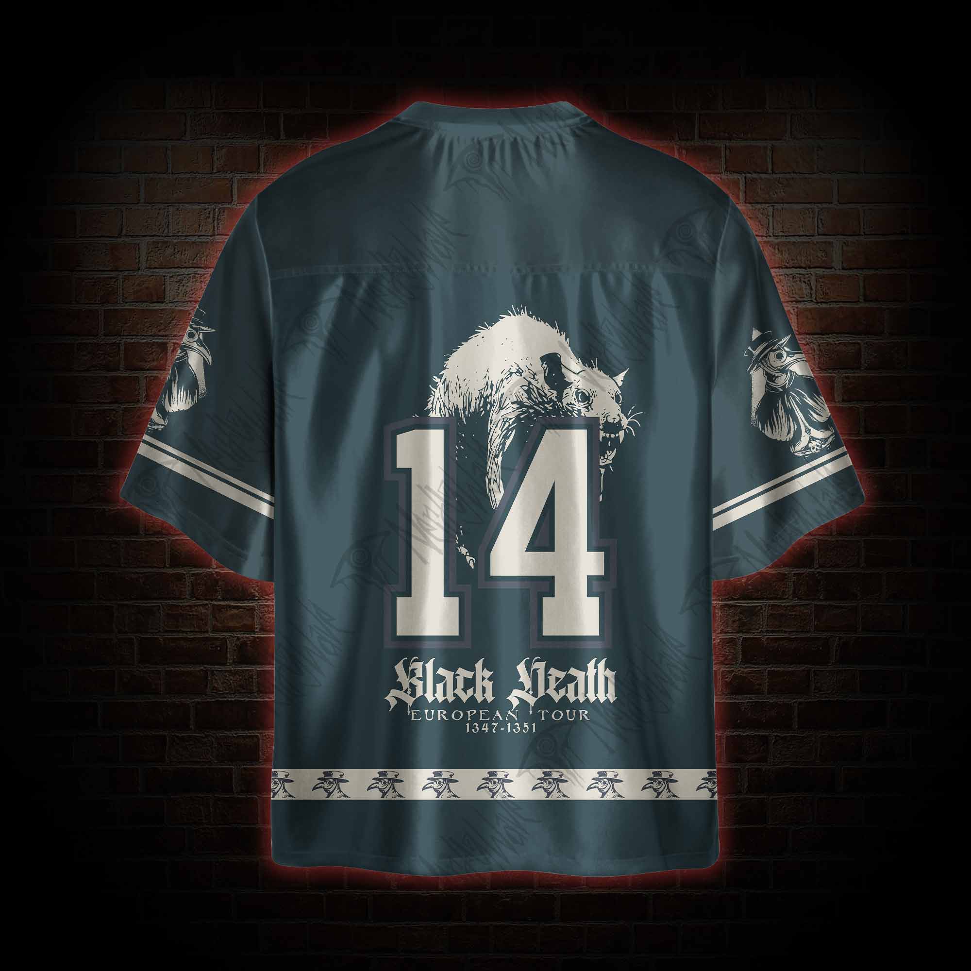 Black Death European Tour1347-1351 Oversized Jersey