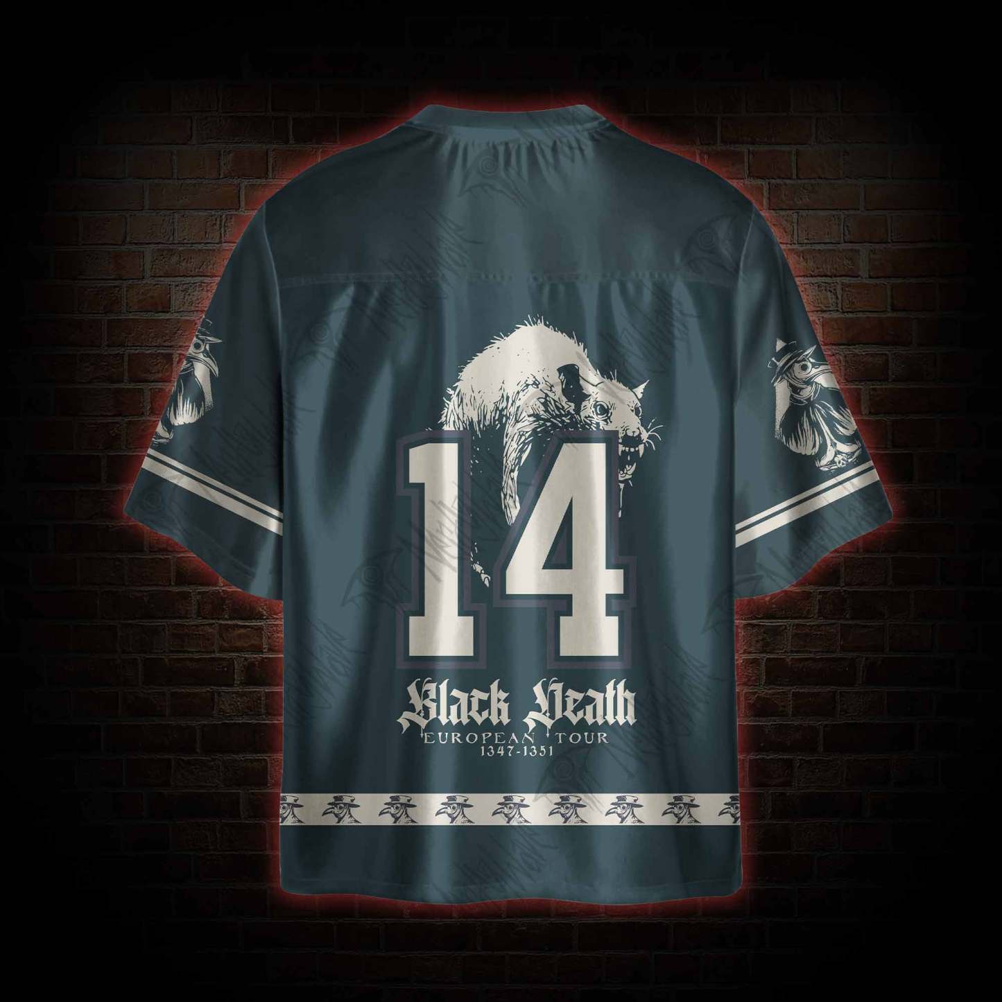 Black Death European Tour1347-1351 Oversized Jersey