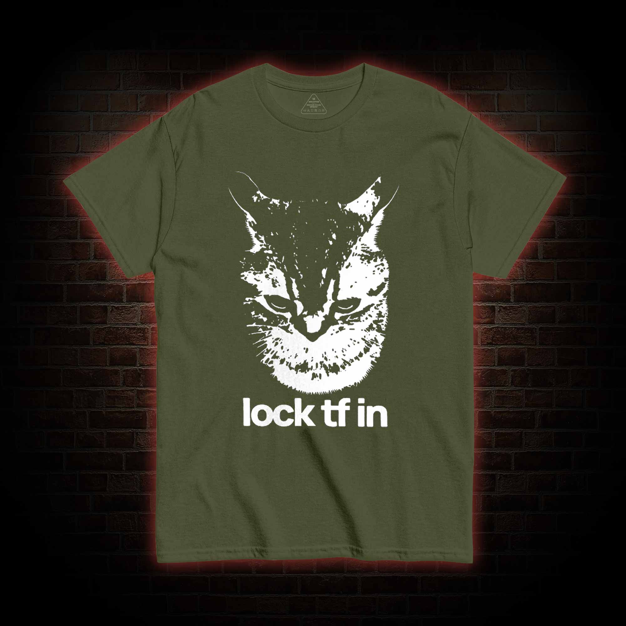 Lock TF in Cat T-shirt
