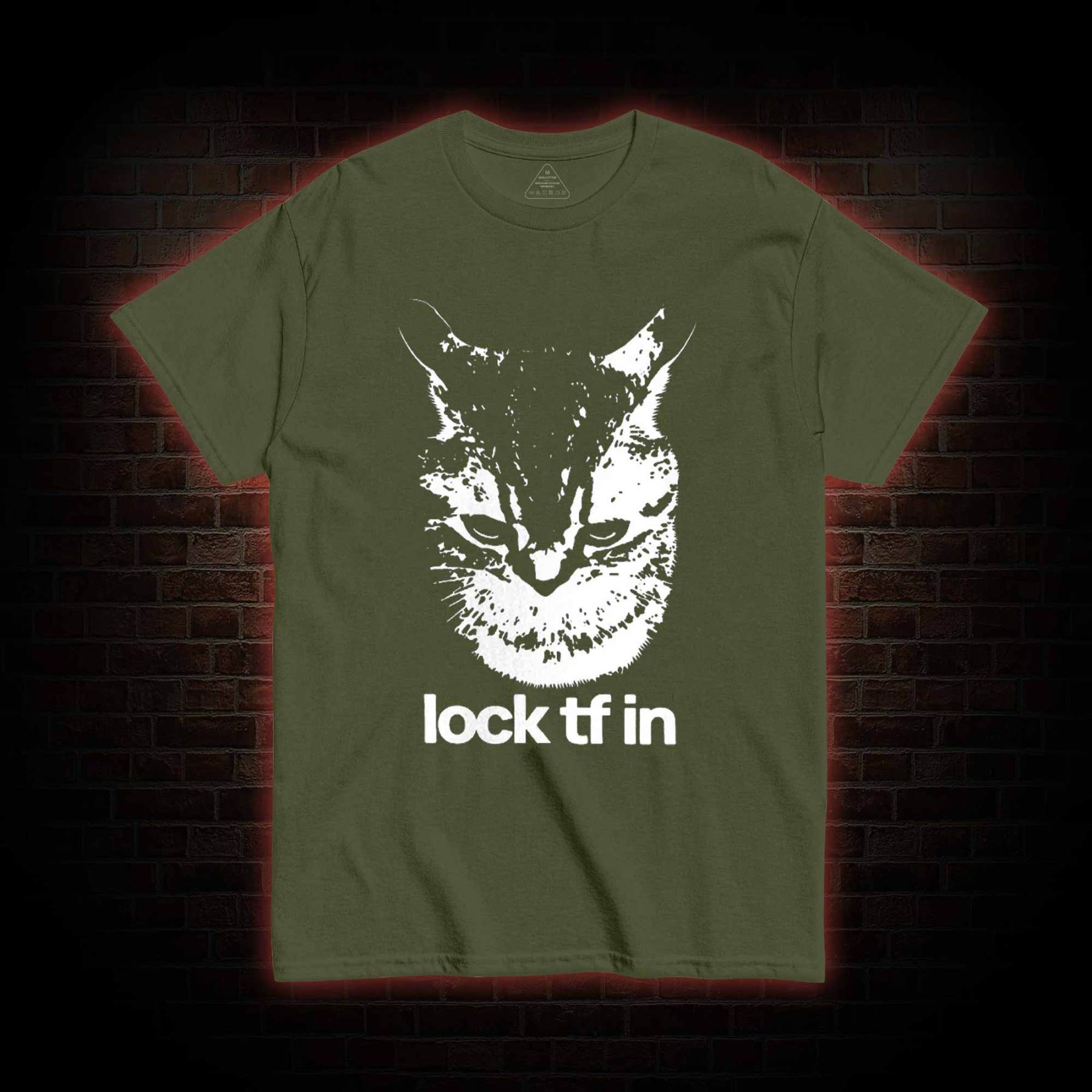 Lock TF in Cat T-shirt