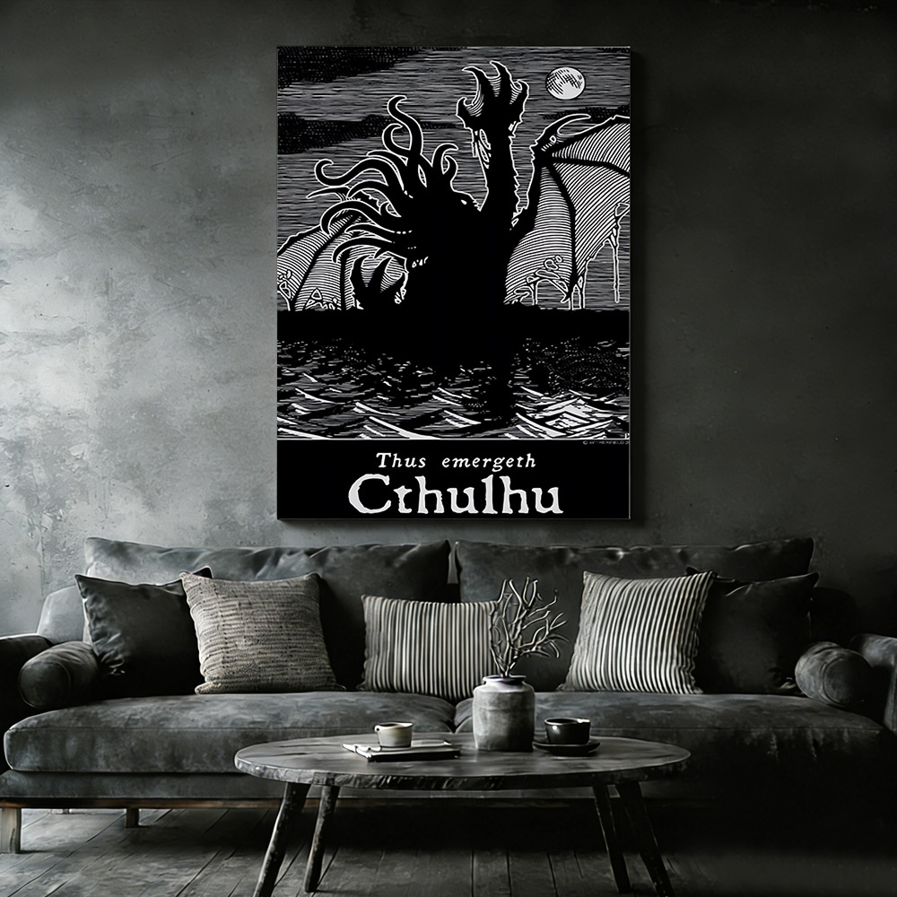 Thus Emergeth Cthulhu Canvas Print