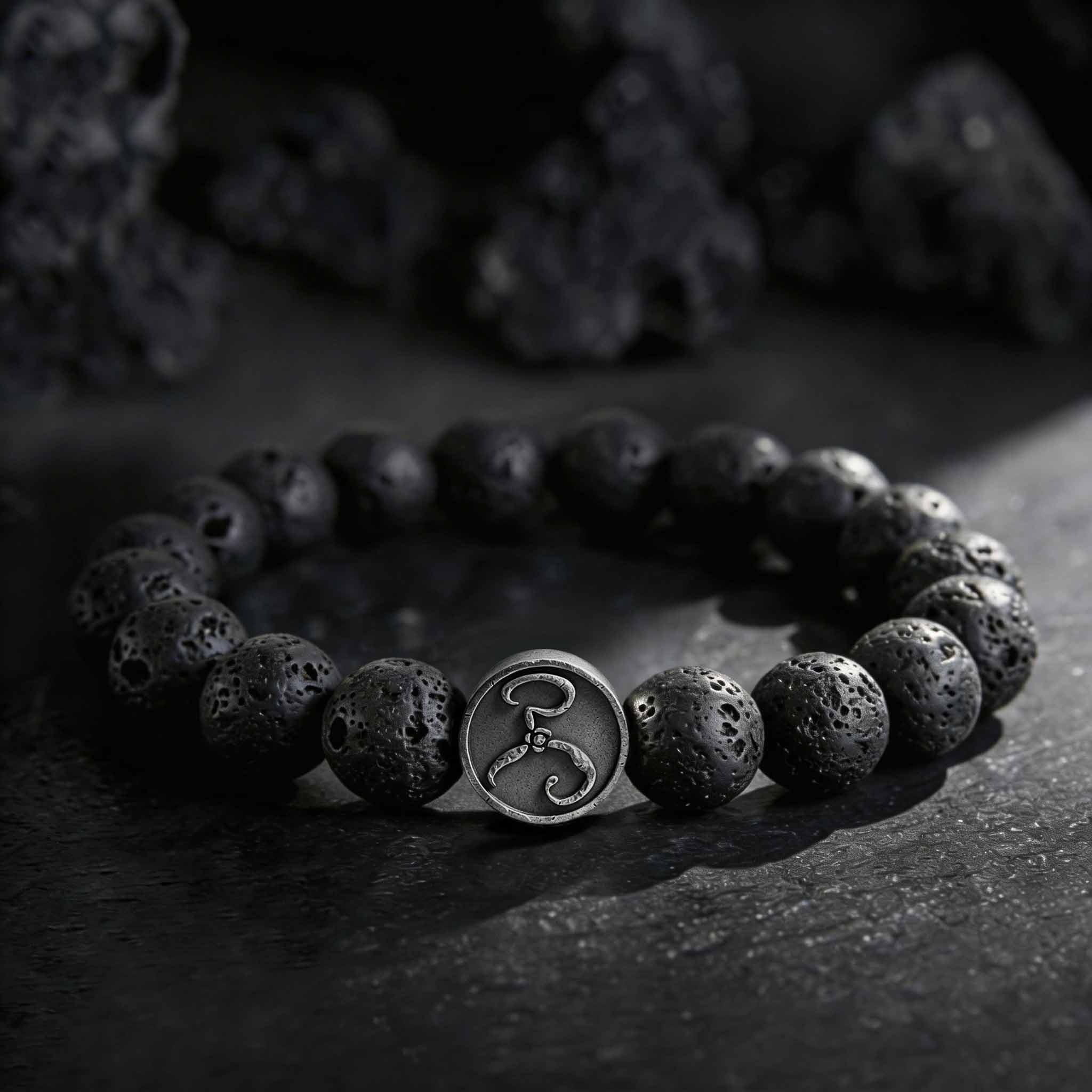 The Yellow King Lava Stone Beaded Bracelet