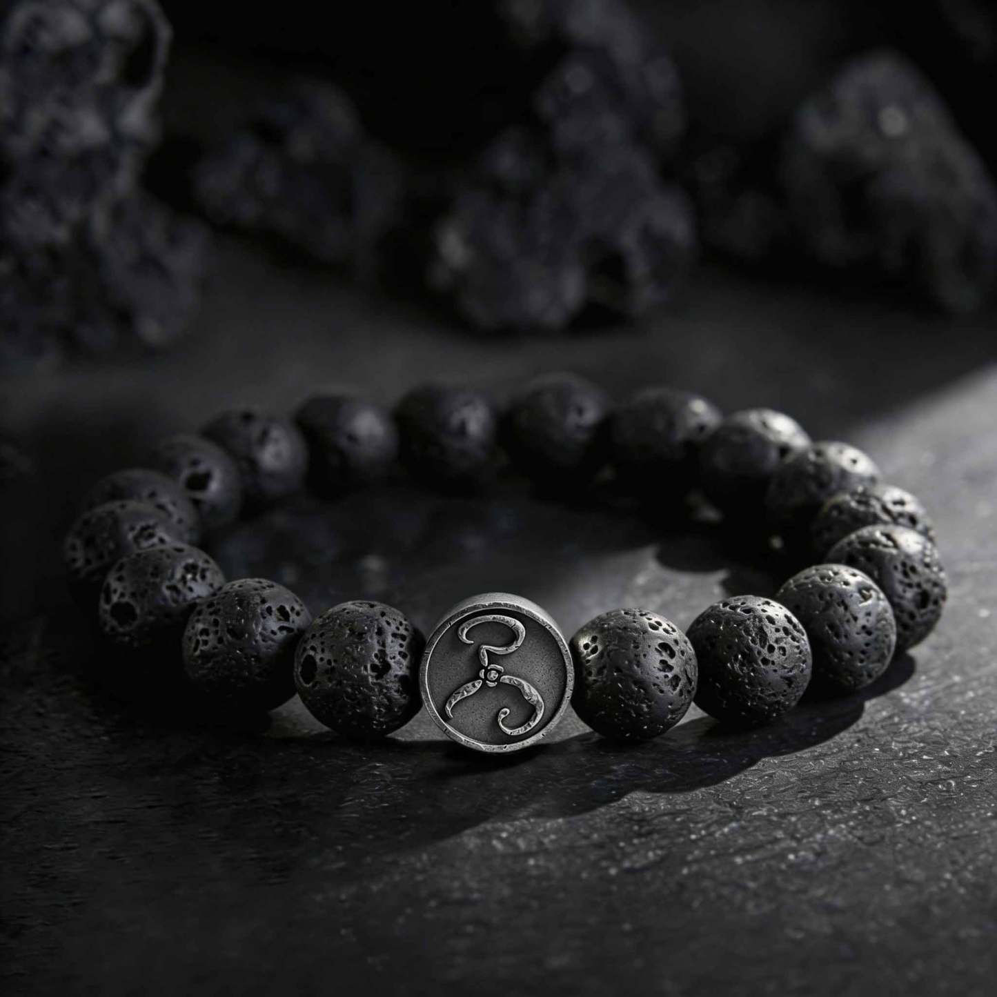 The Yellow King Lava Stone Beaded Bracelet