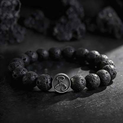 The Yellow King Lava Stone Beaded Bracelet