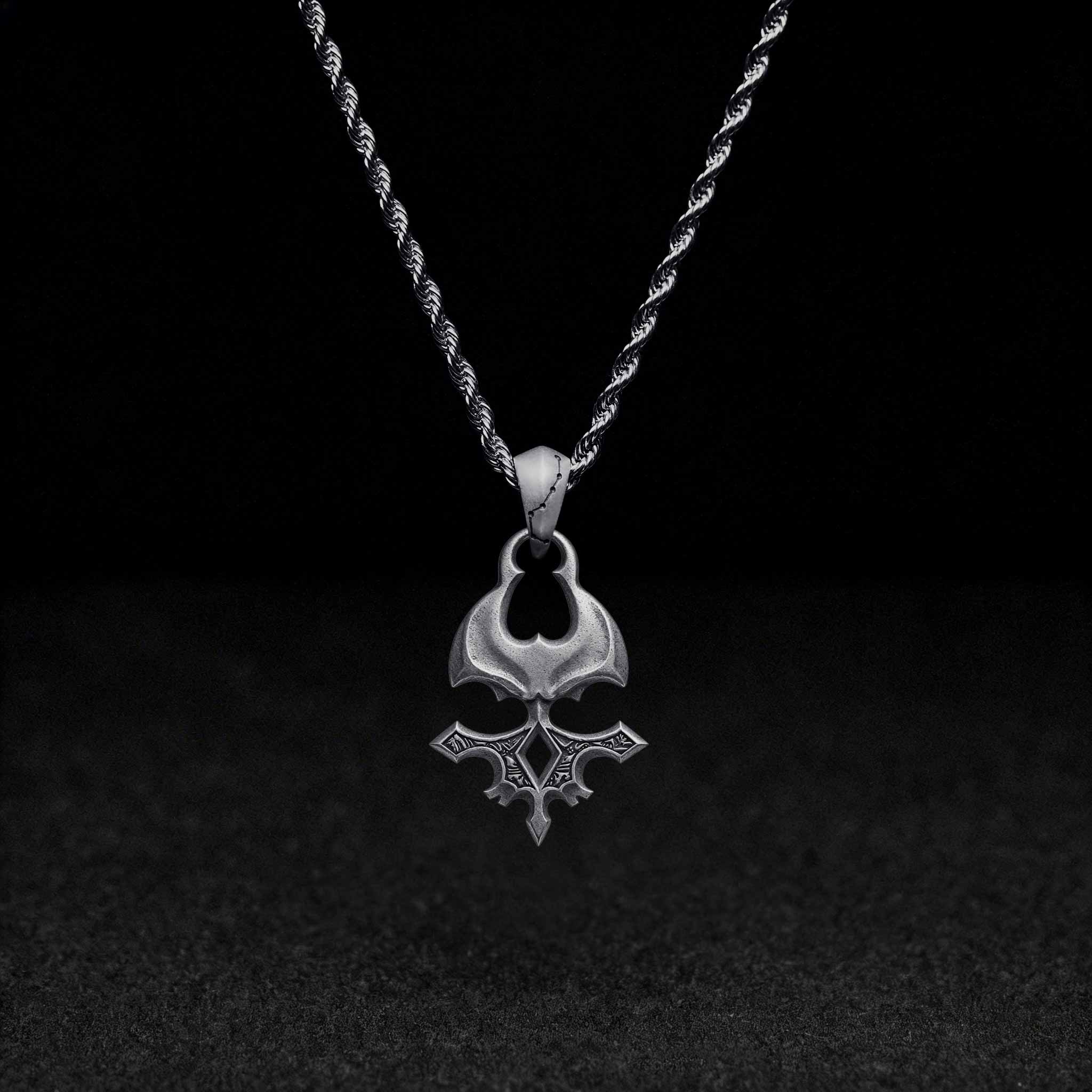 Reaper Skull Sculptural Necklace