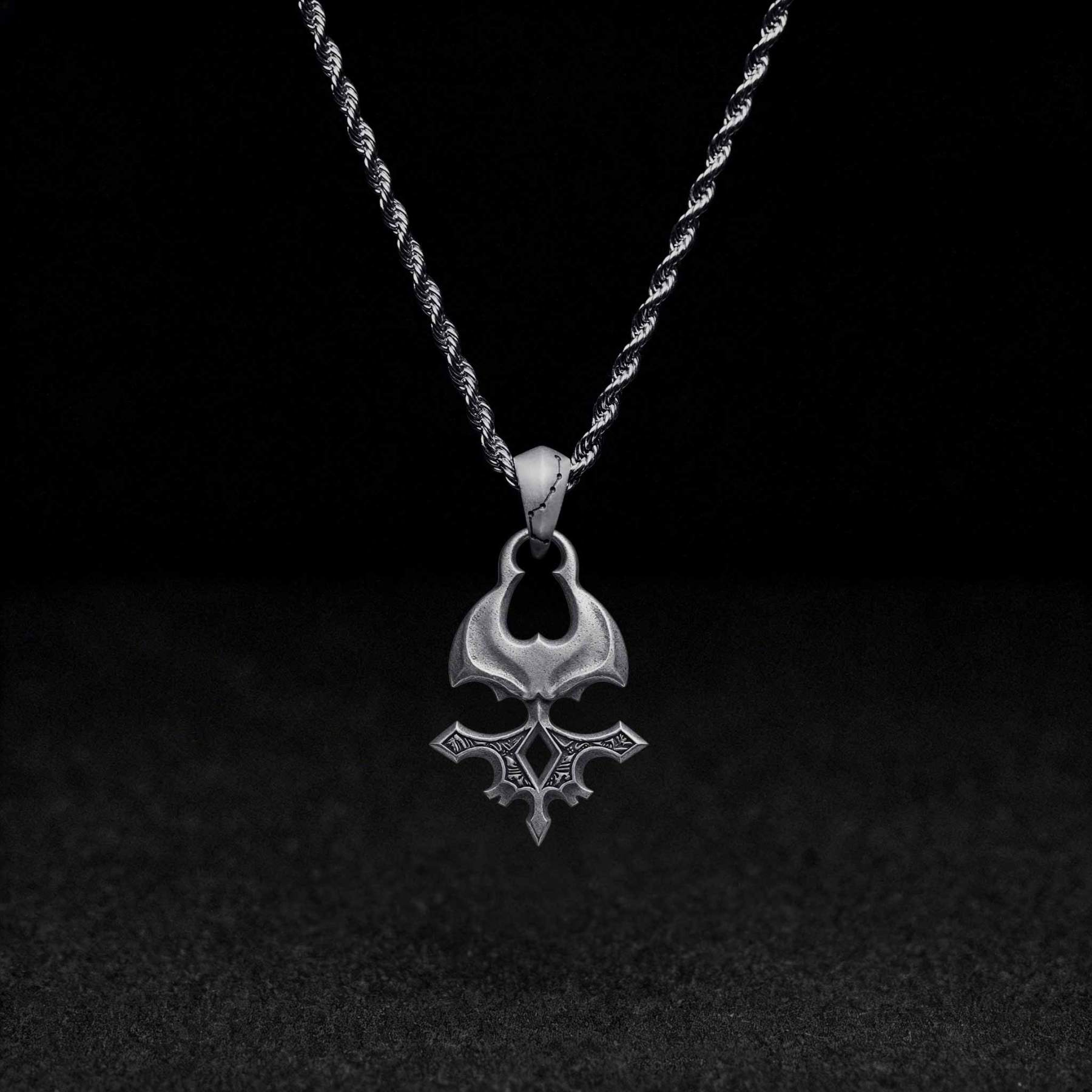 Reaper Skull Sculptural Necklace