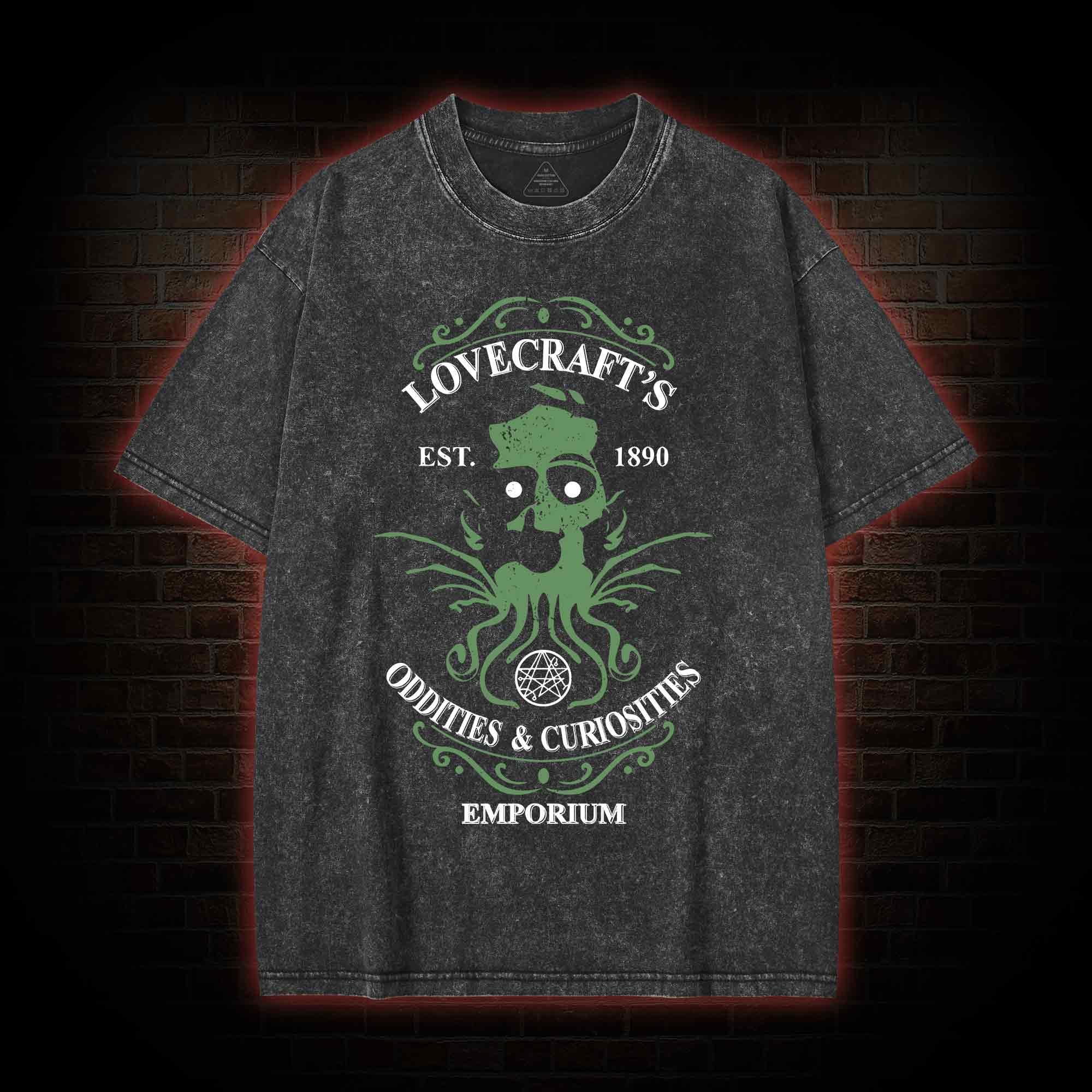 H. P. Lovecraft's Emporium Washed T-shirt