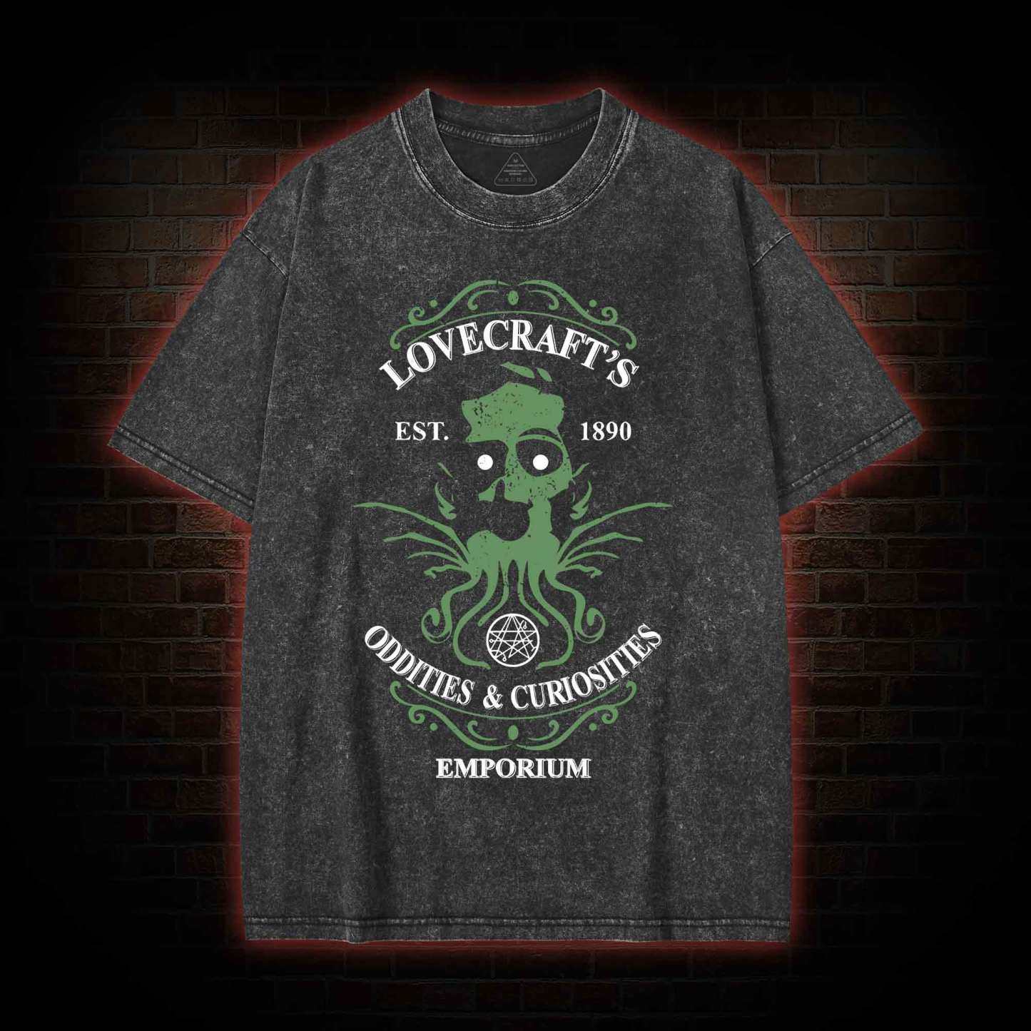 H. P. Lovecraft's Emporium Washed T-shirt