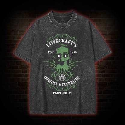 H. P. Lovecraft's Emporium Washed T-shirt