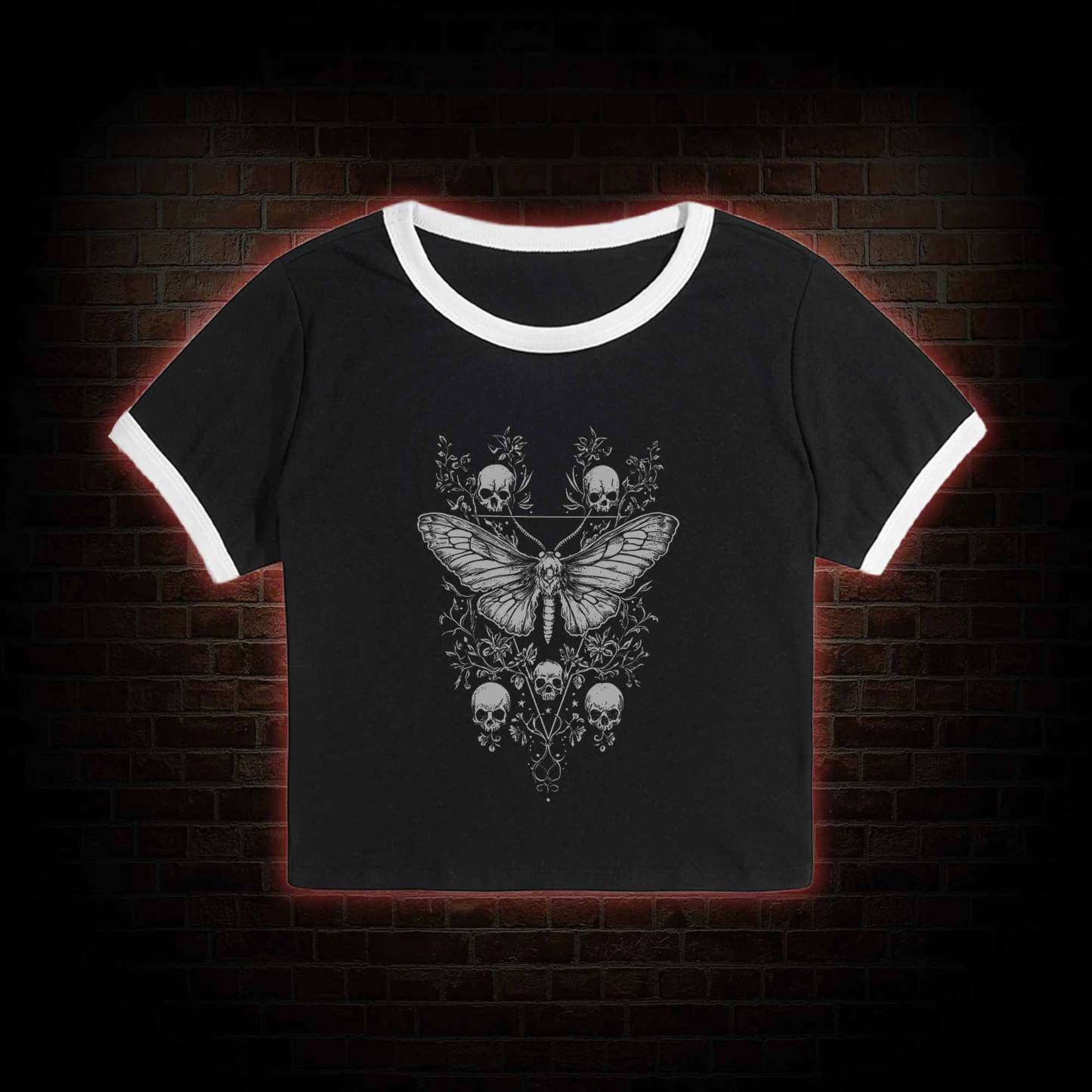 Skull Moth Baby Tee