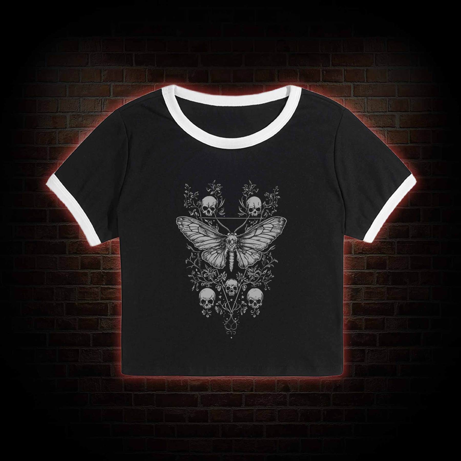 Skull Moth Baby Tee