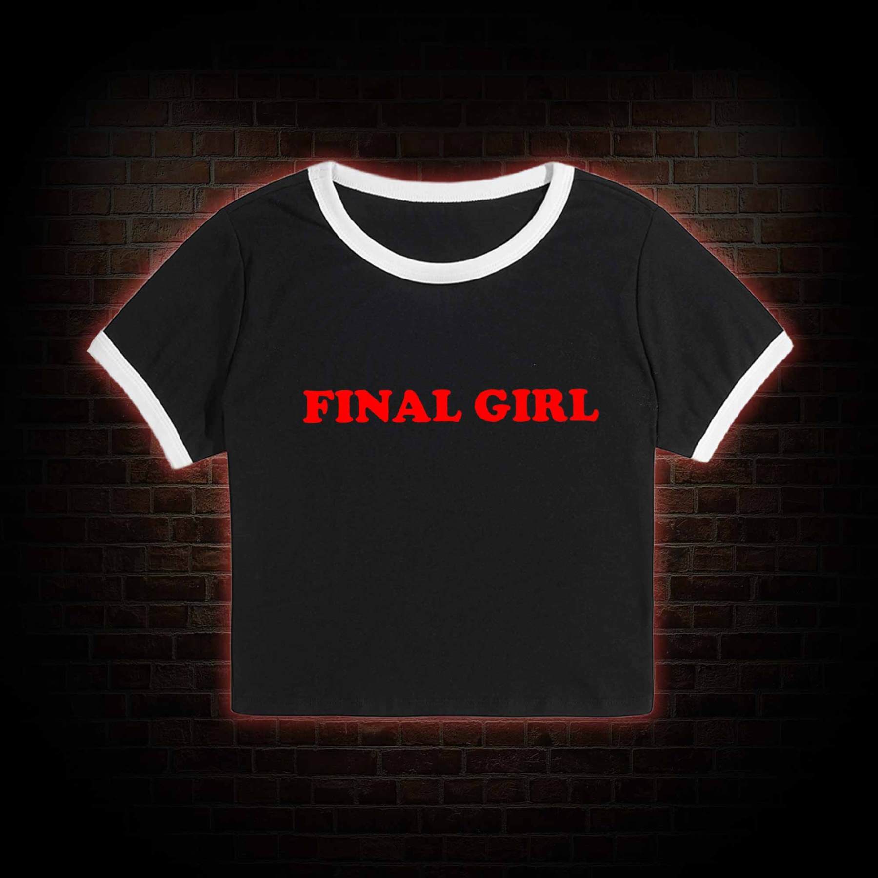 Horror Final Girl Baby Tee