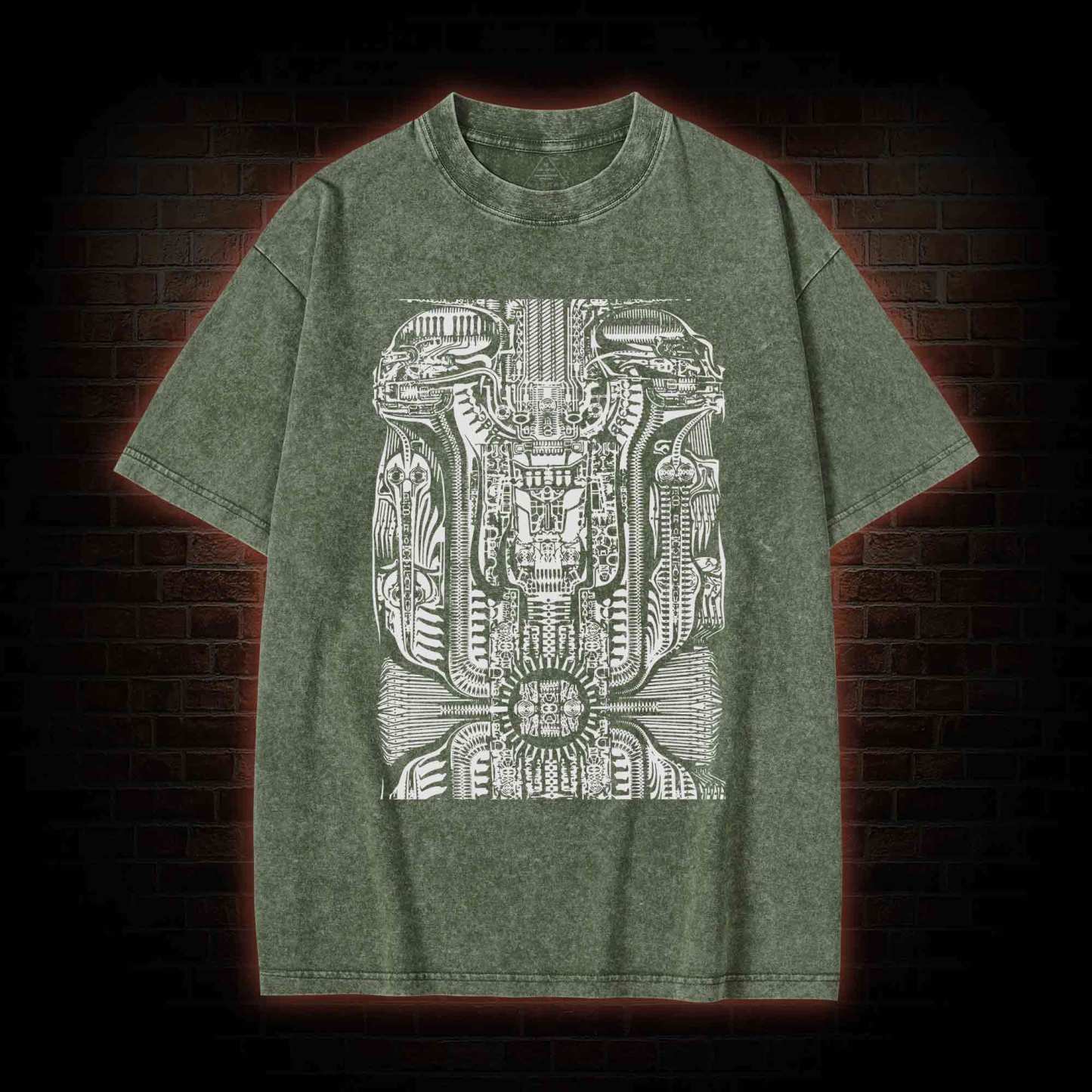 H.R. Giger Tarot Design Washed T-shirt