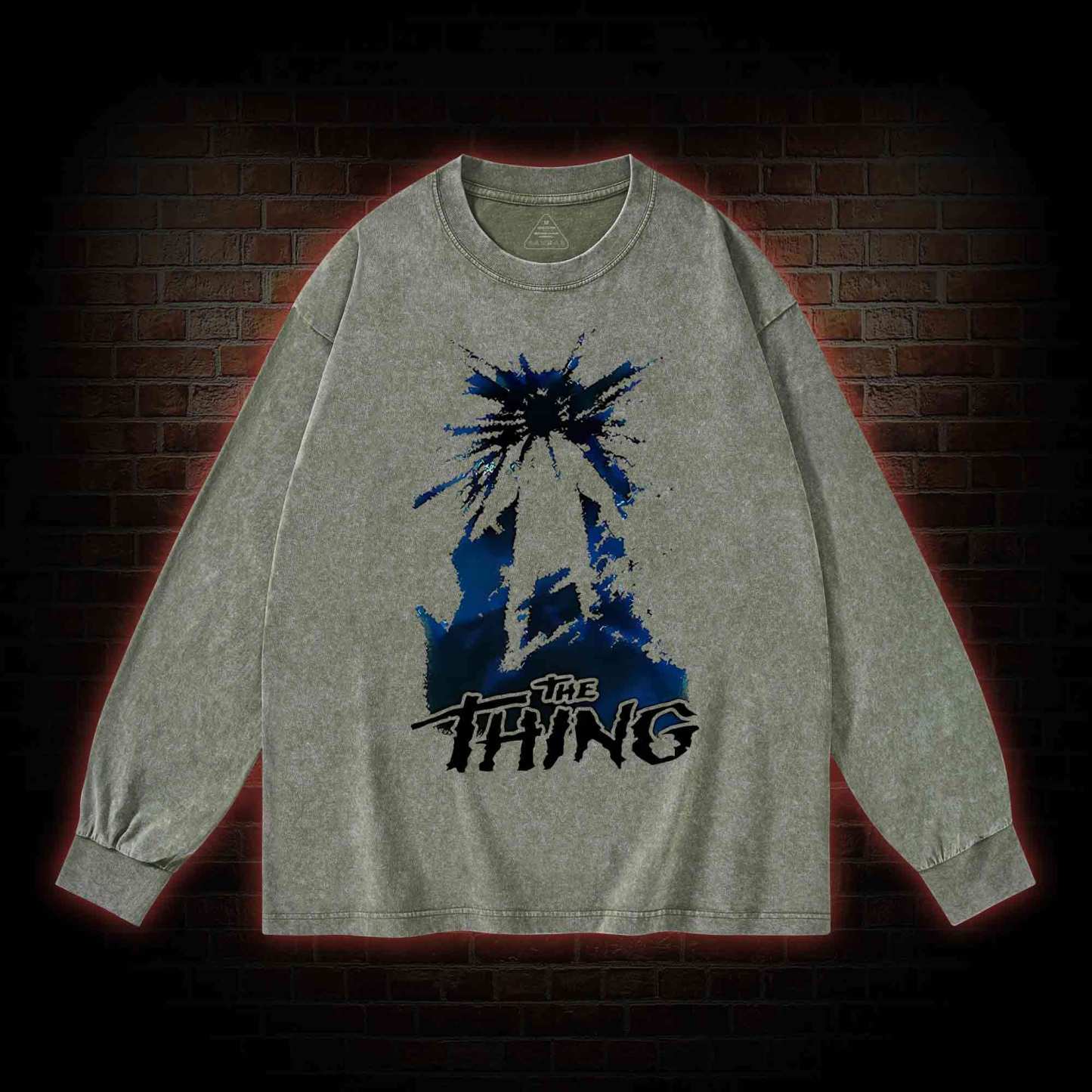 The Thing Horror Movie Washed Long-Sleeve T-shirt