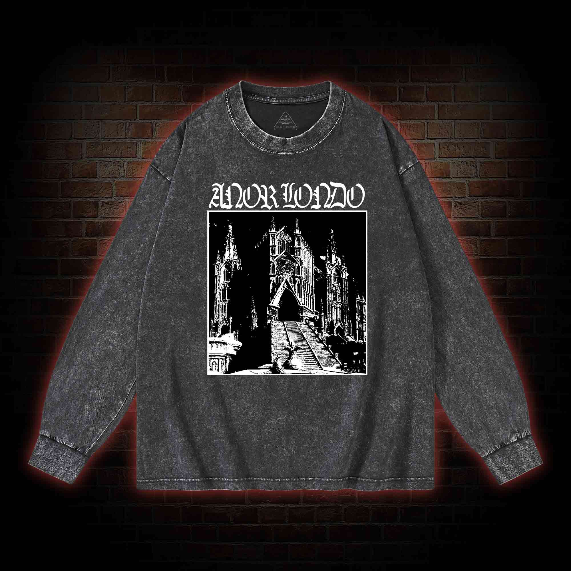 Abandoned Lost City Washed Long-Sleeve T-shirt