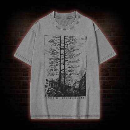 Ikosidio Bergeinsamkeit Washed T-shirt