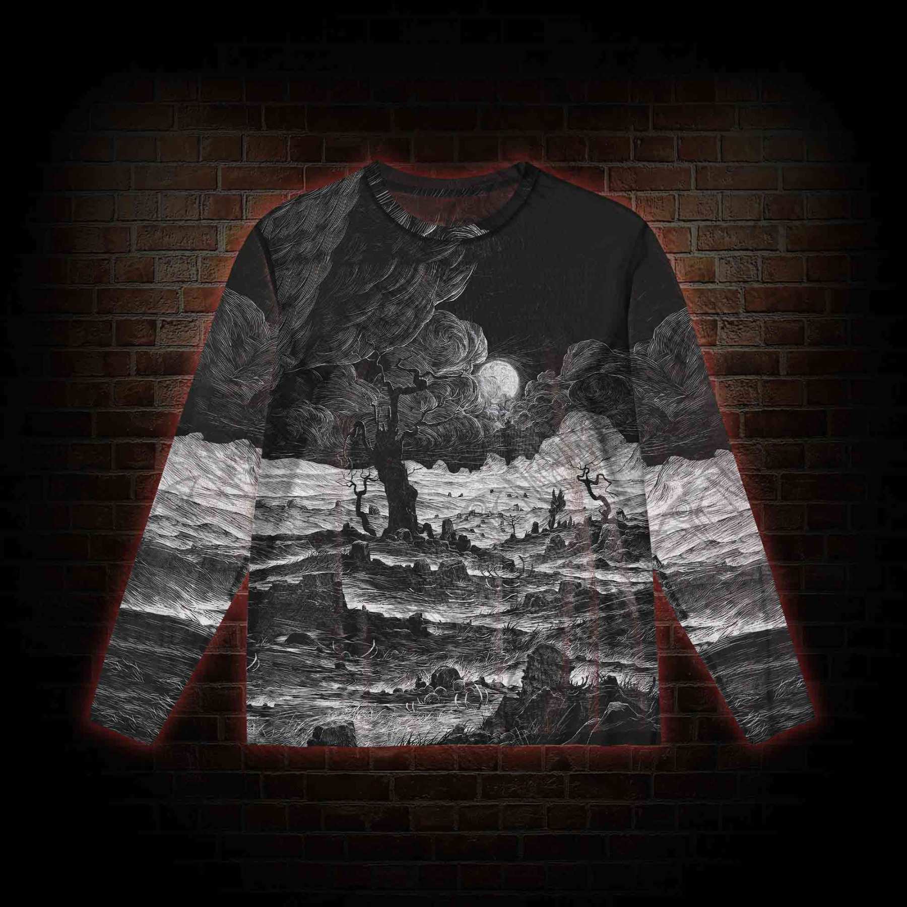 Doomsday, Death and Deadwood Mesh Long Sleeve Top