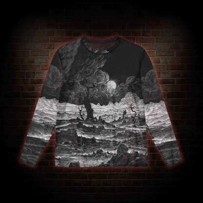 Doomsday, Death and Deadwood Mesh Long Sleeve Top