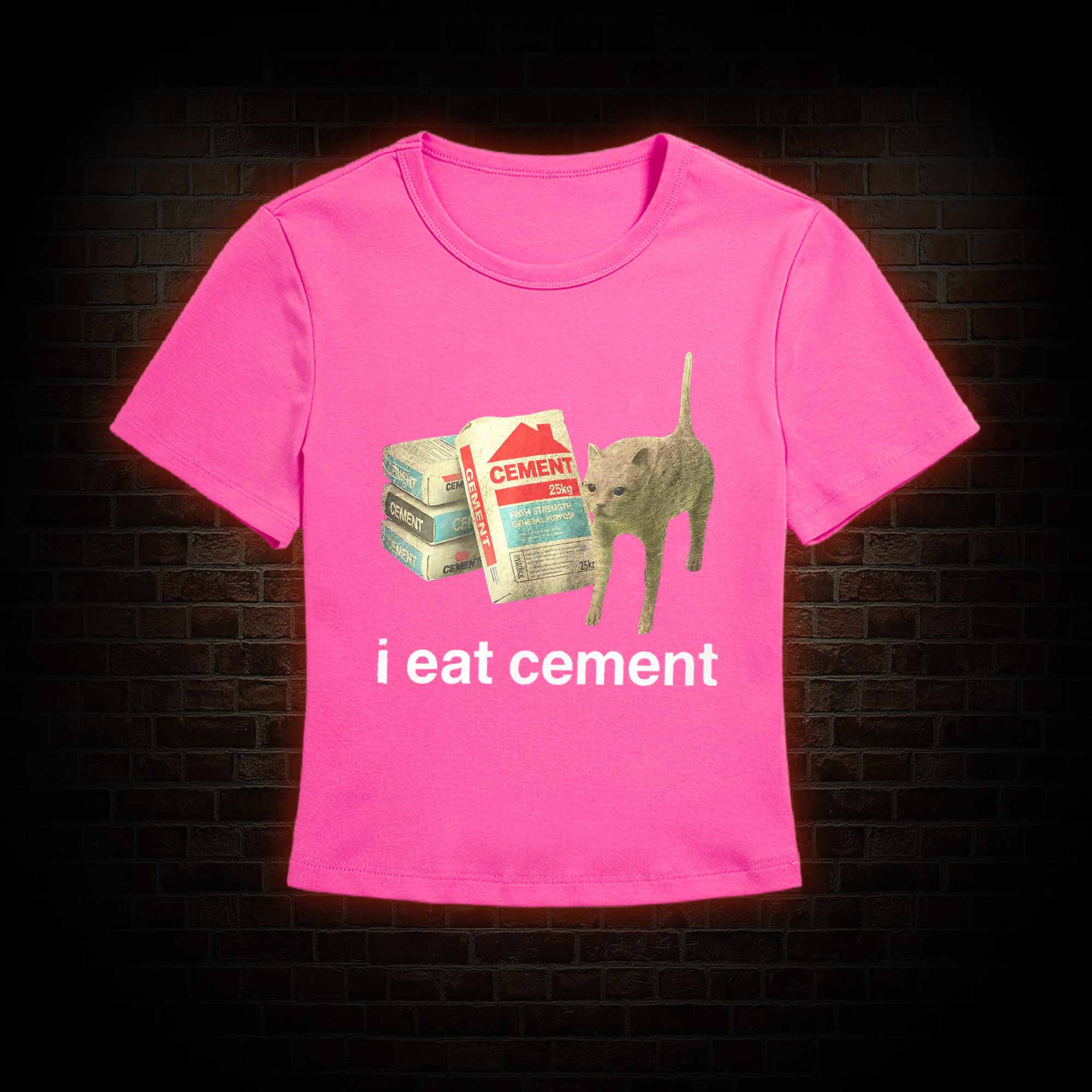 I Eat Cement Slim Fit T-Shirt