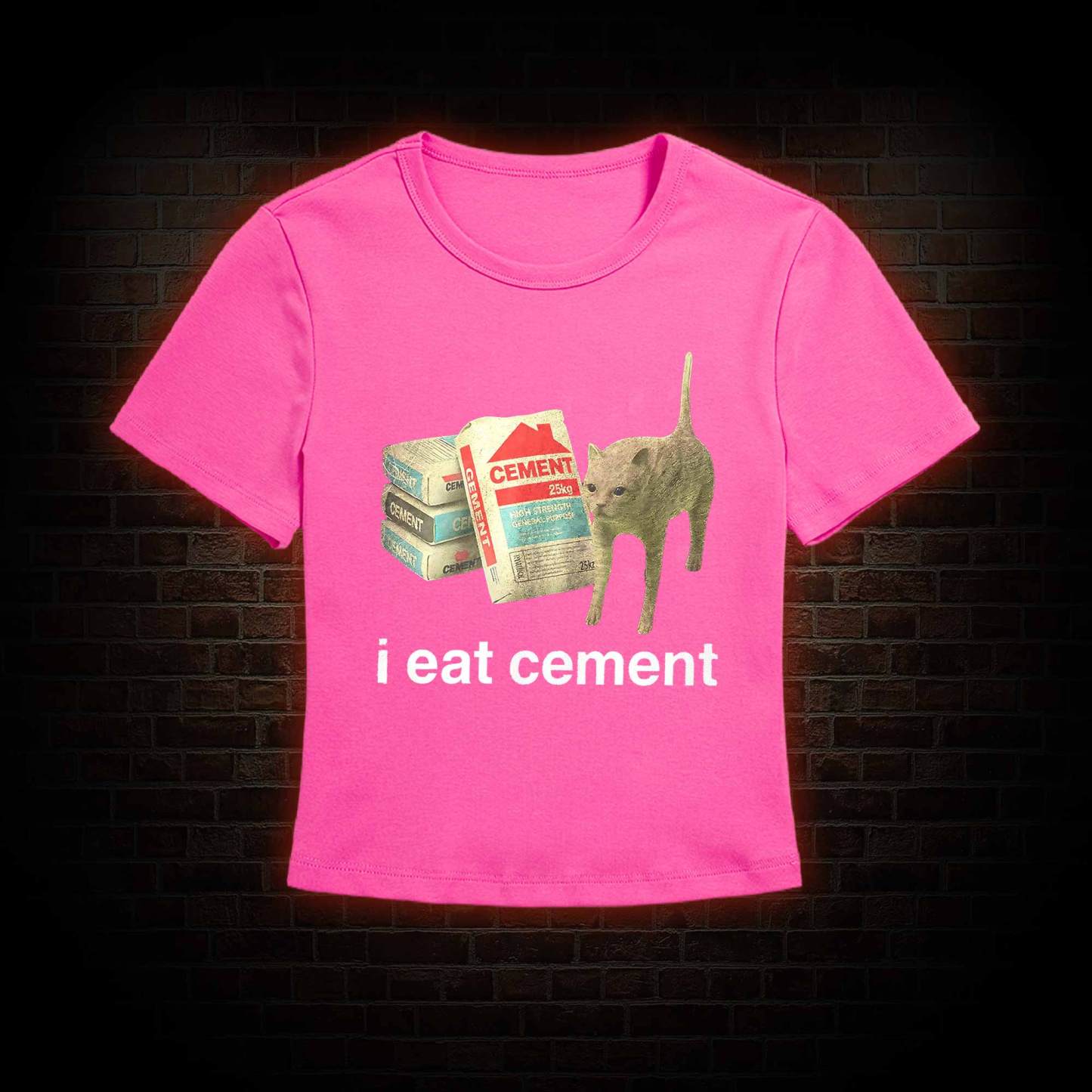 I Eat Cement Slim Fit T-Shirt