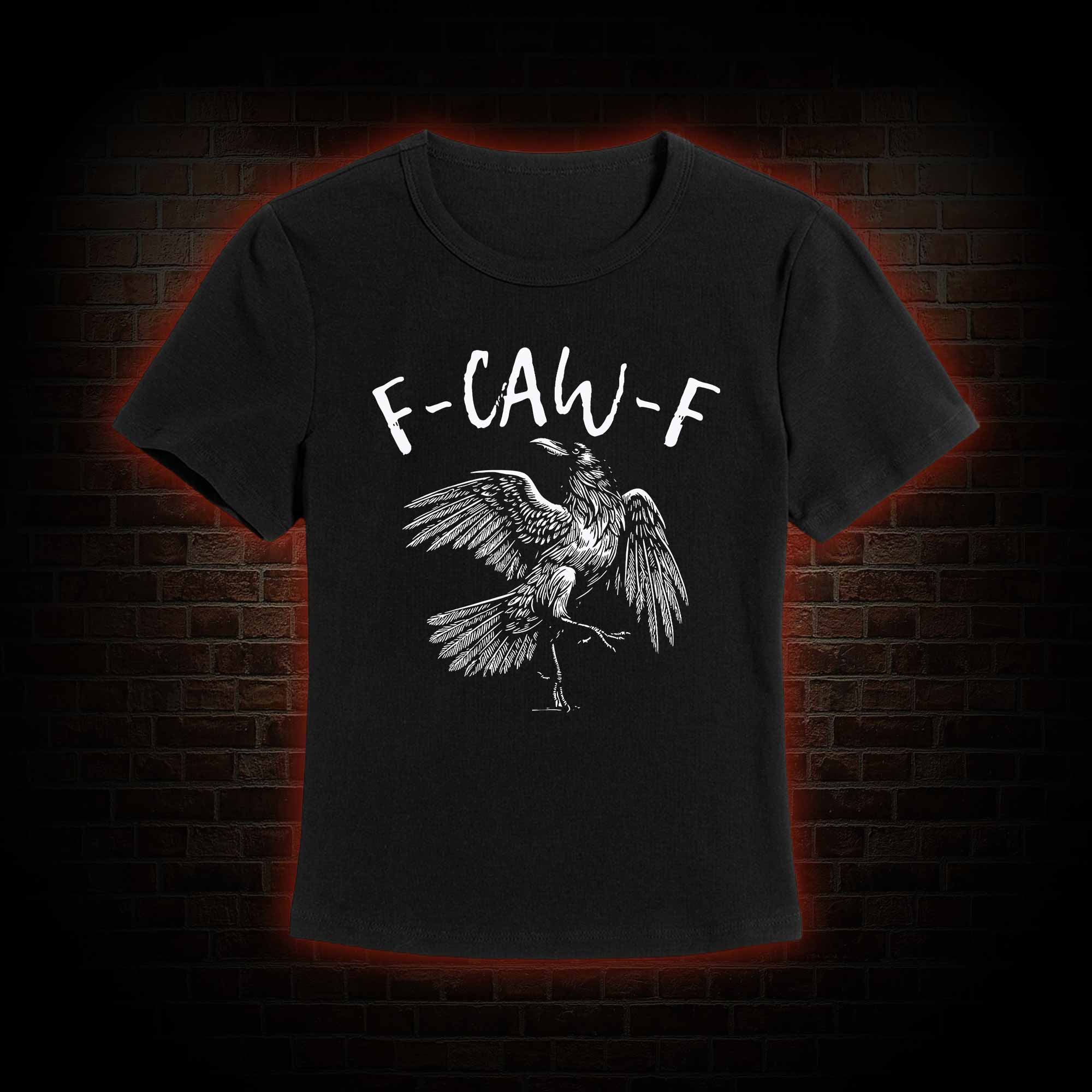 F-caw-f Funny Slim Fit T-Shirt