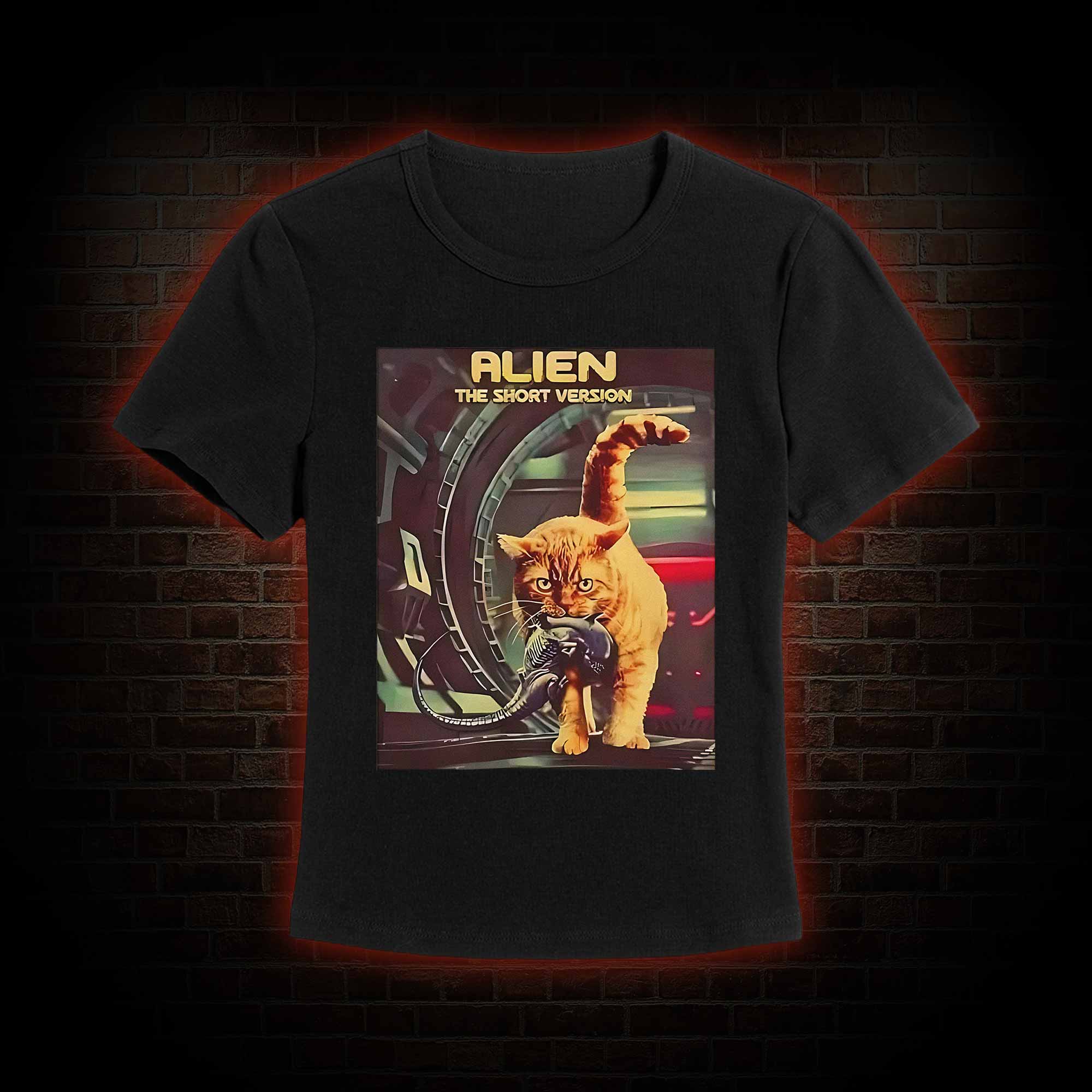 Alien Cat Slim Fit T-Shirt