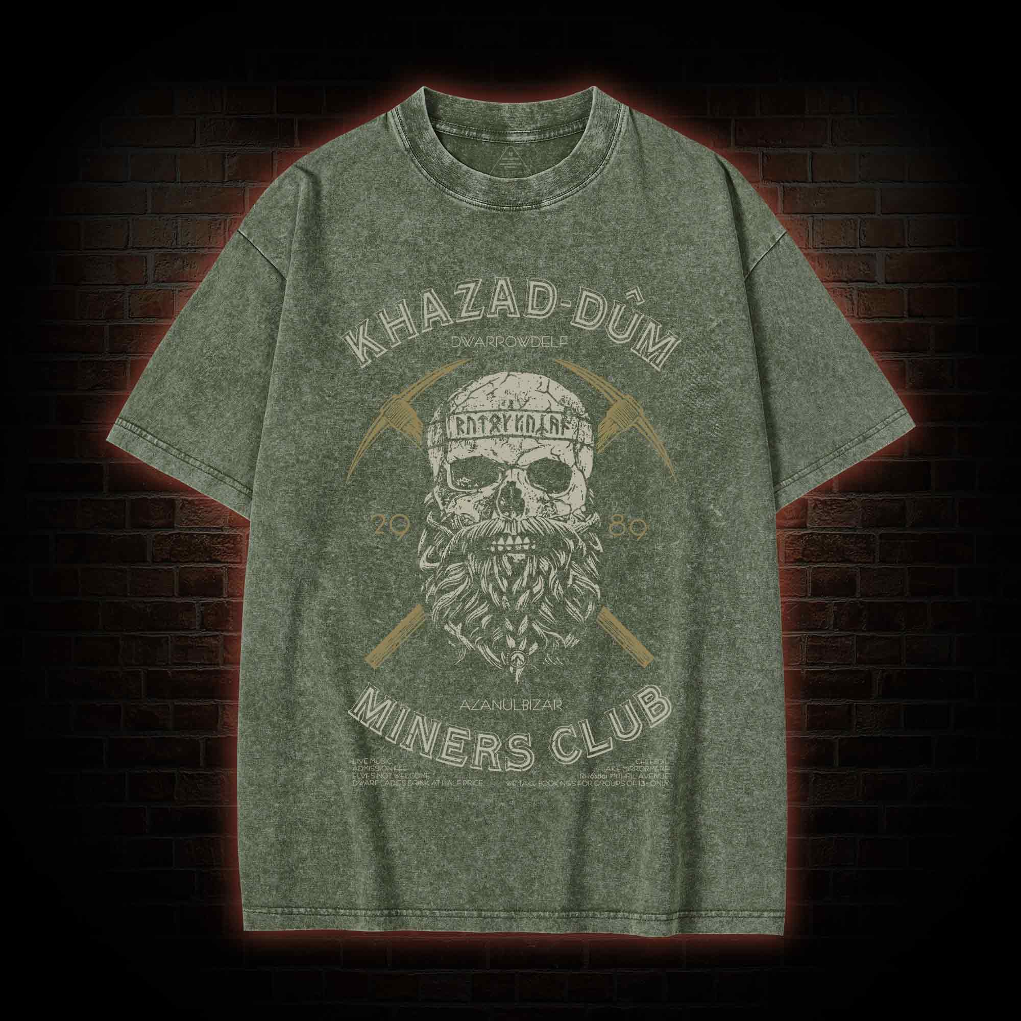 The Mines Of Moria Washed T-shirt