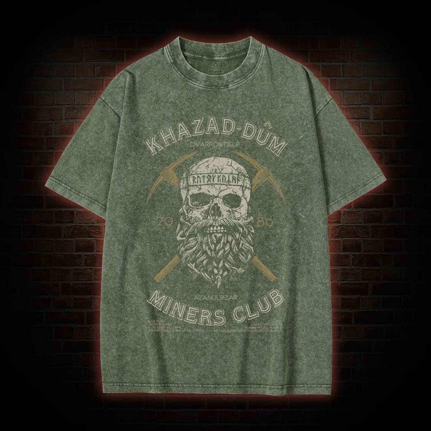 The Mines Of Moria Washed T-shirt
