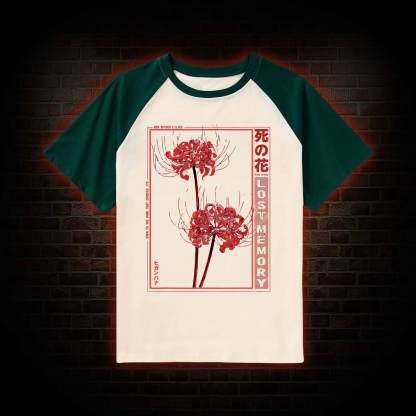 Red Spider Lily Raglan T-shirt