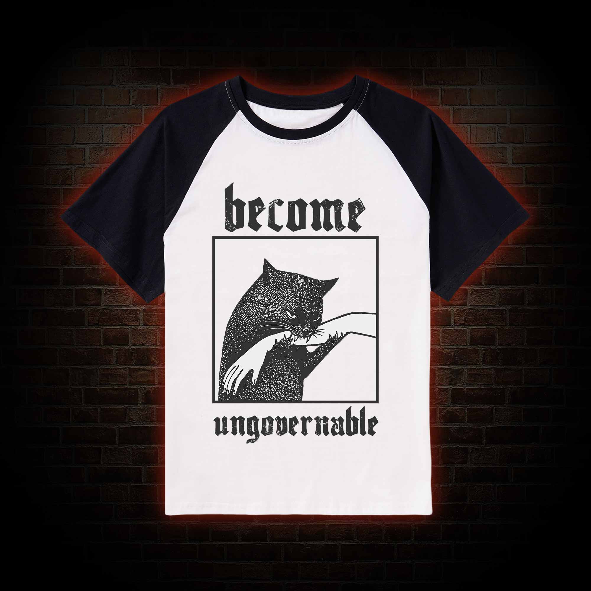 Silly Cats Raglan T-shirt